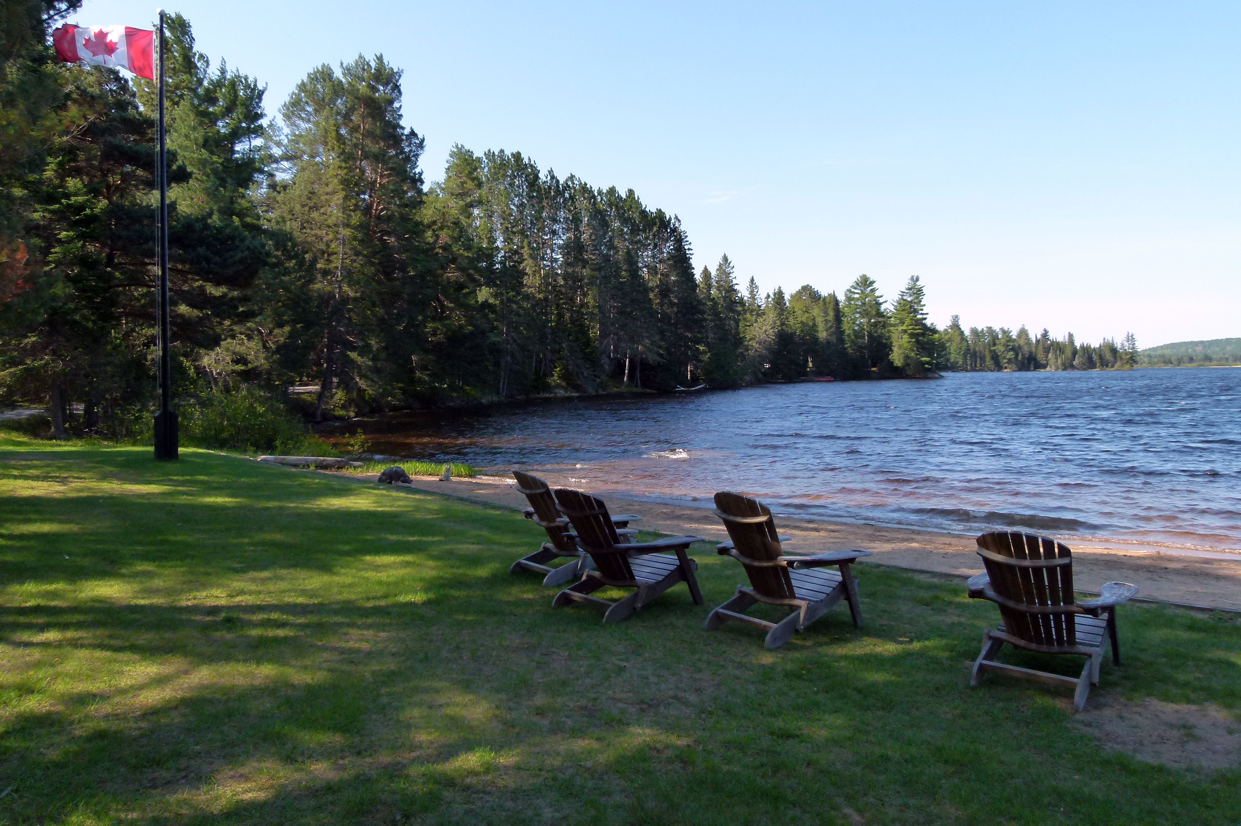 Killarney Lodge, Liegemöglichkeiten am Ufer des Lake of Two Rivers Killarney Lodge, Liegemöglichkeiten am Ufer des Lake of Two Rivers
