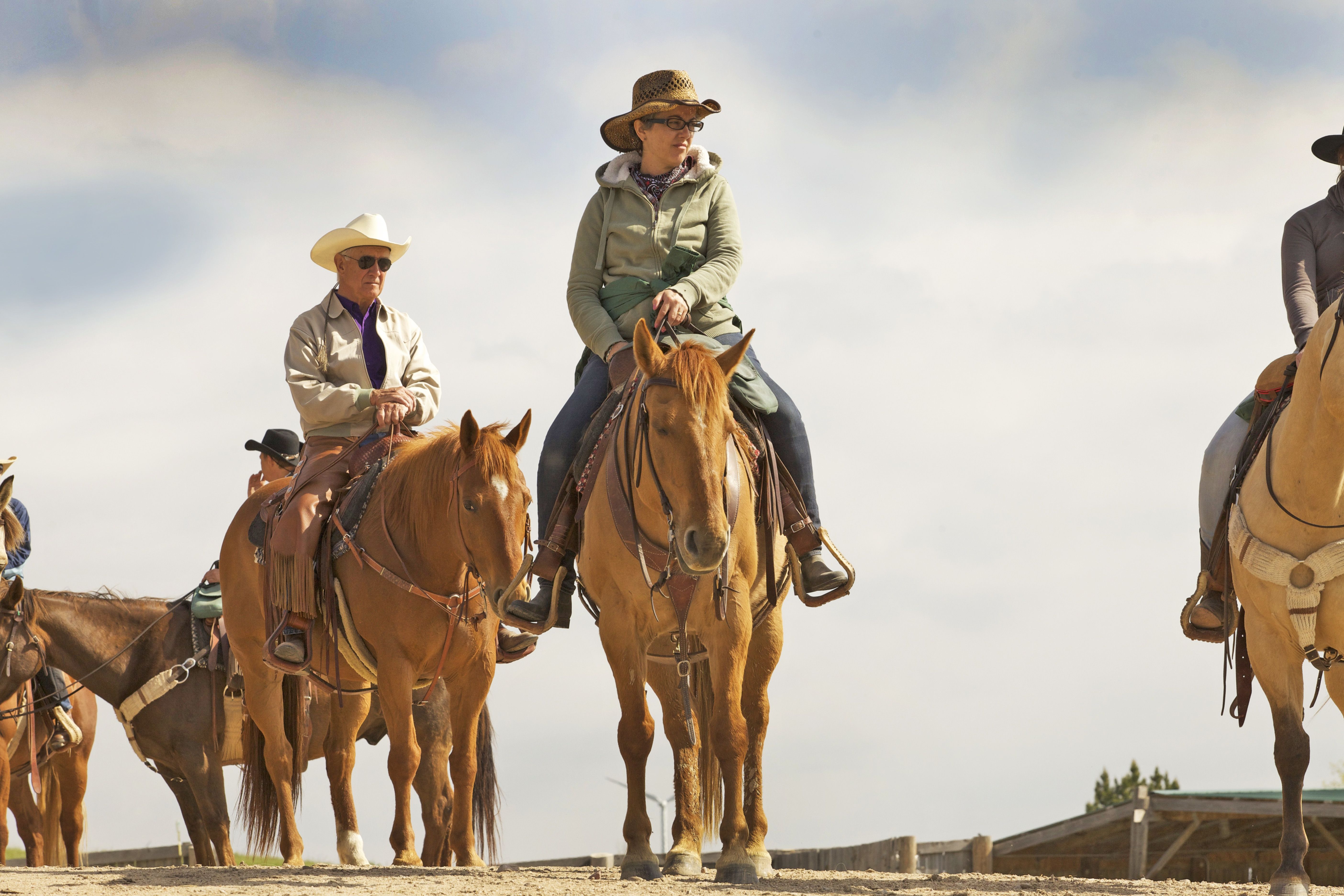 Reiten bei der Colorado Cattle Company and Guest Ranch in Raymer
