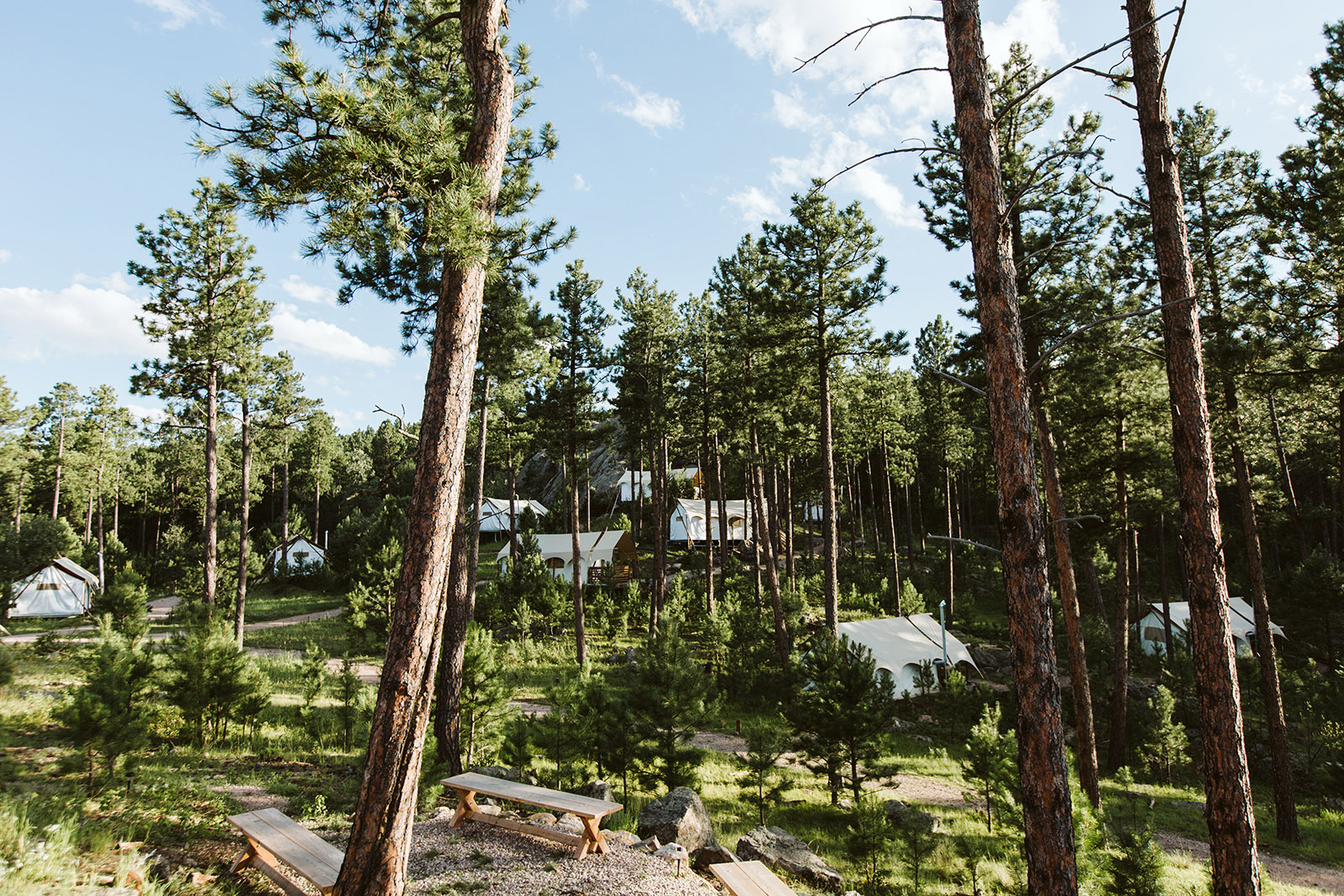 Glamping-Zelte von Under Canvas Mount Rushmore