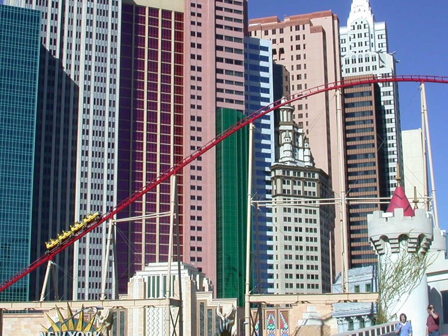 Der Roller Coaster in Las Vegas