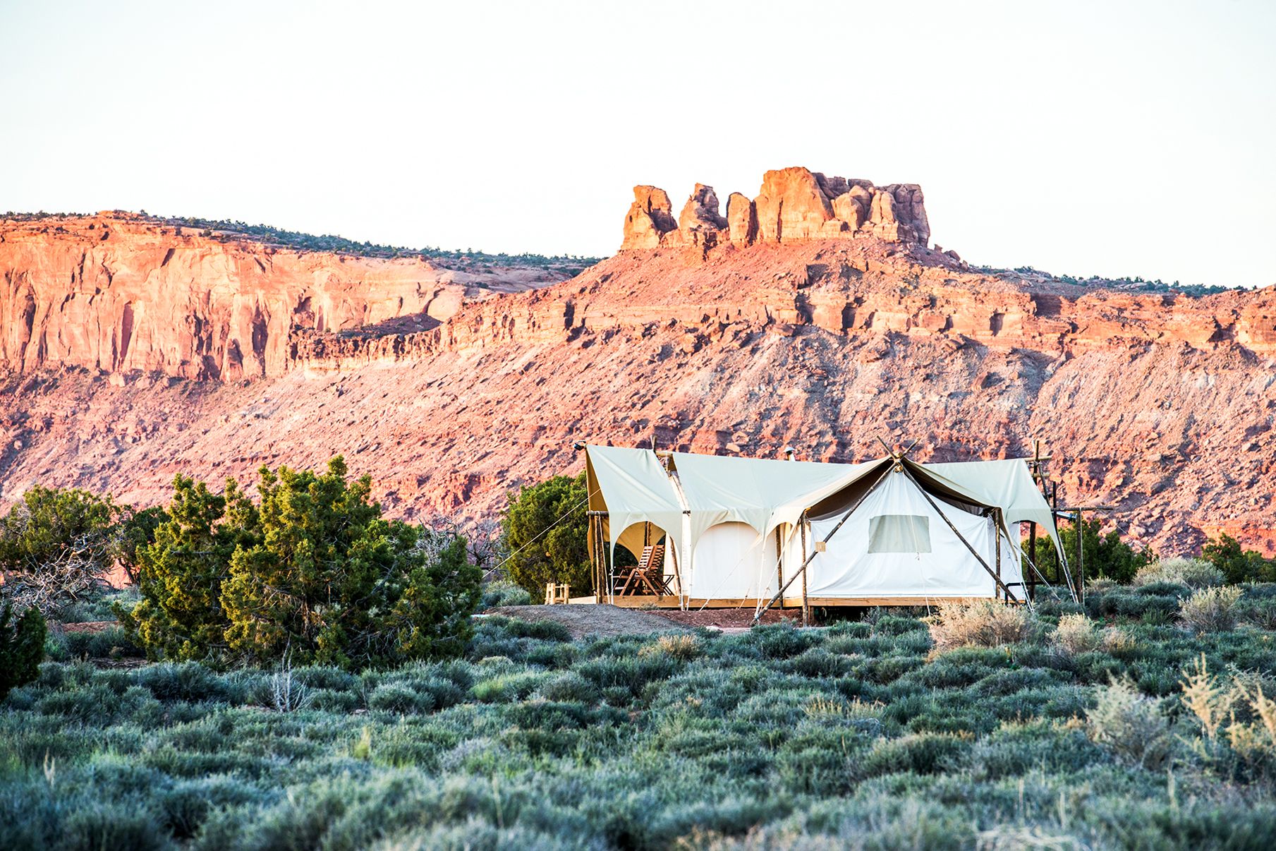 Zelt-Suite im Moab Under Canvas nahe Moab, USA