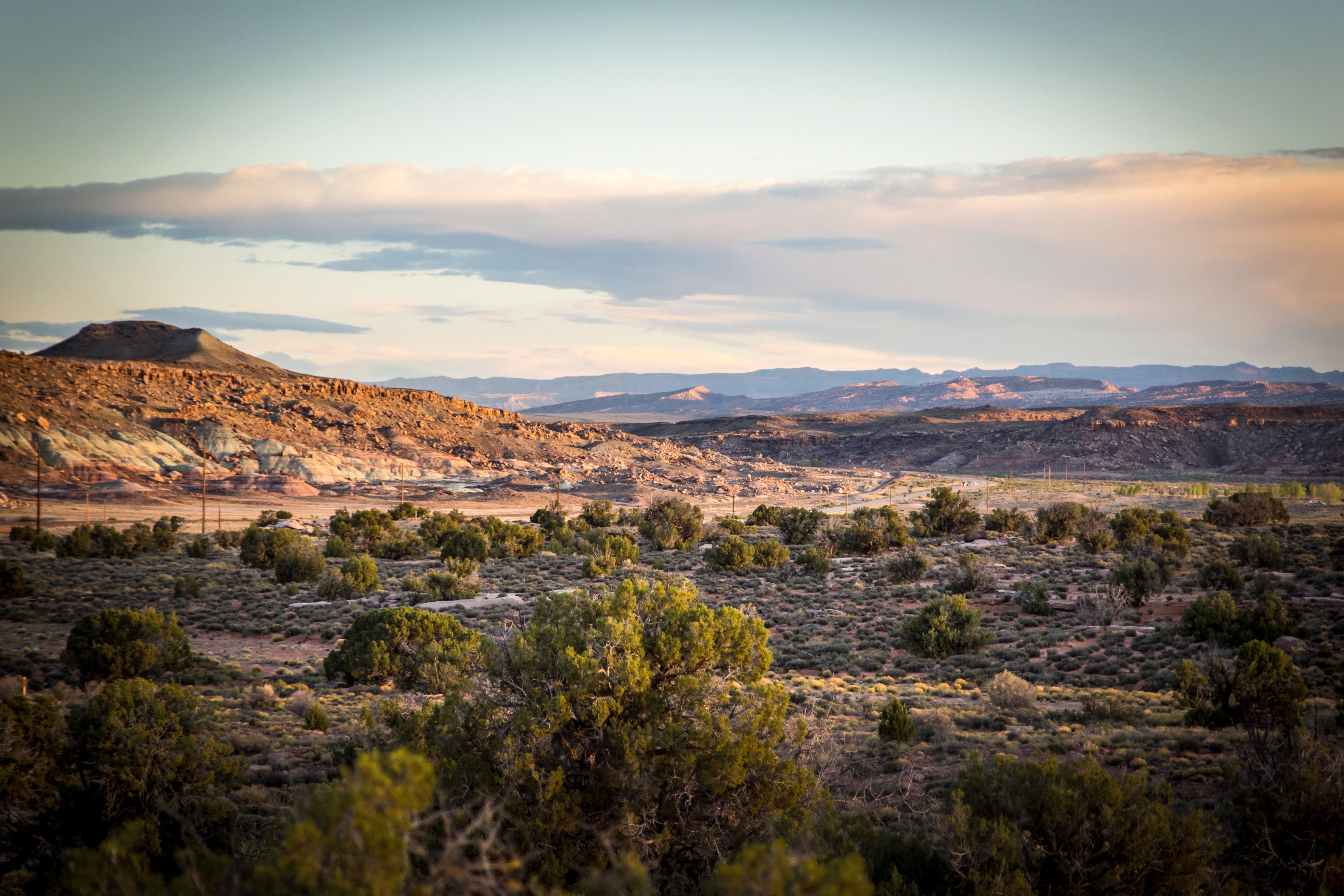 Wunderschöne Aussicht des Moab Under Canvas Glampingplatzes in Utah