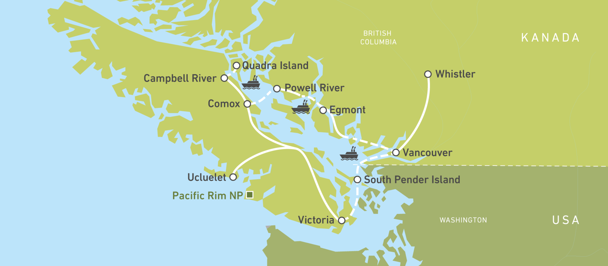 Autoreise durch Westkanada Küsten und Inseln CANUSA