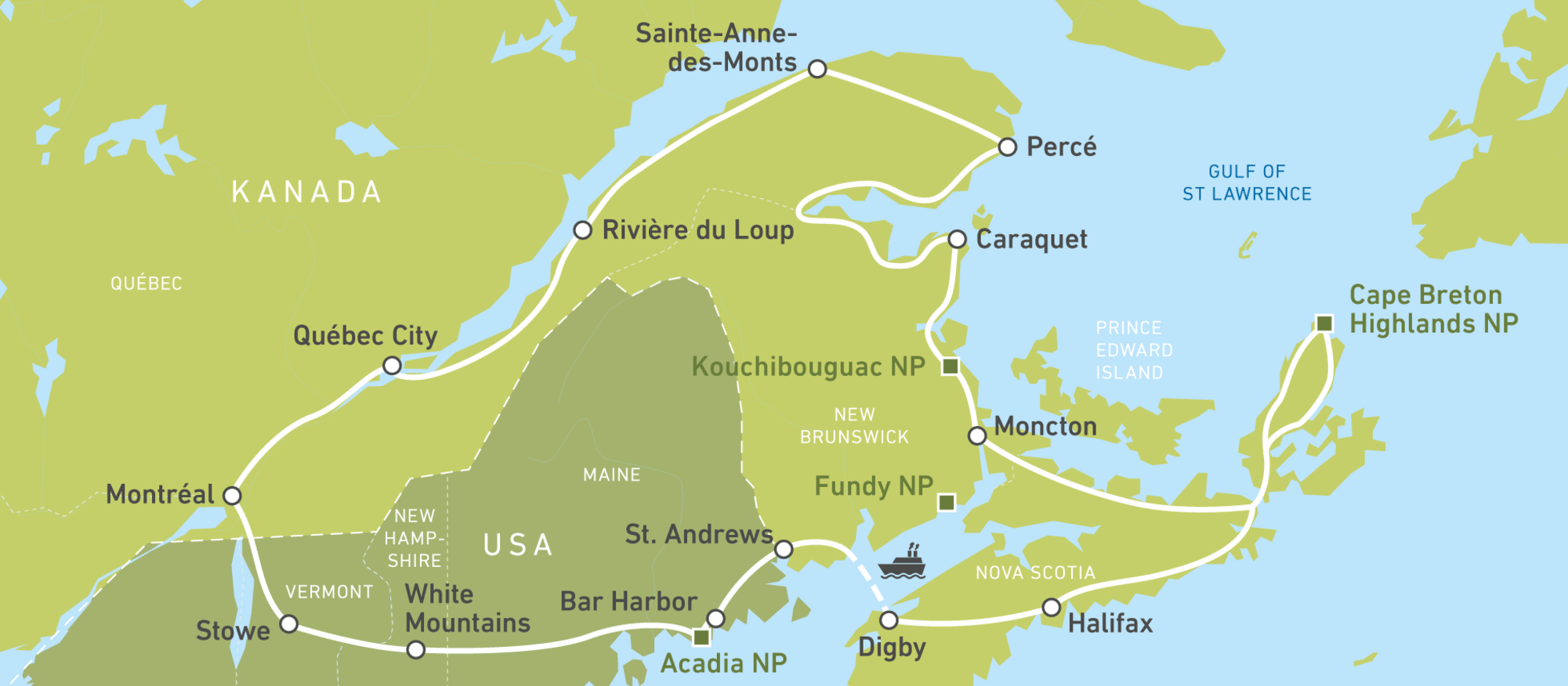 Autoreise entlang der Ostküste der USA und Kanada | CANUSA