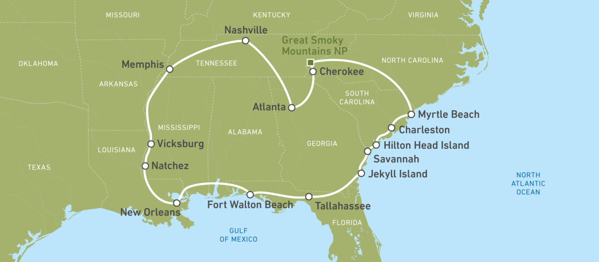 Südstaaten-Rundreise: Der romantische Süden der USA  CANUSA