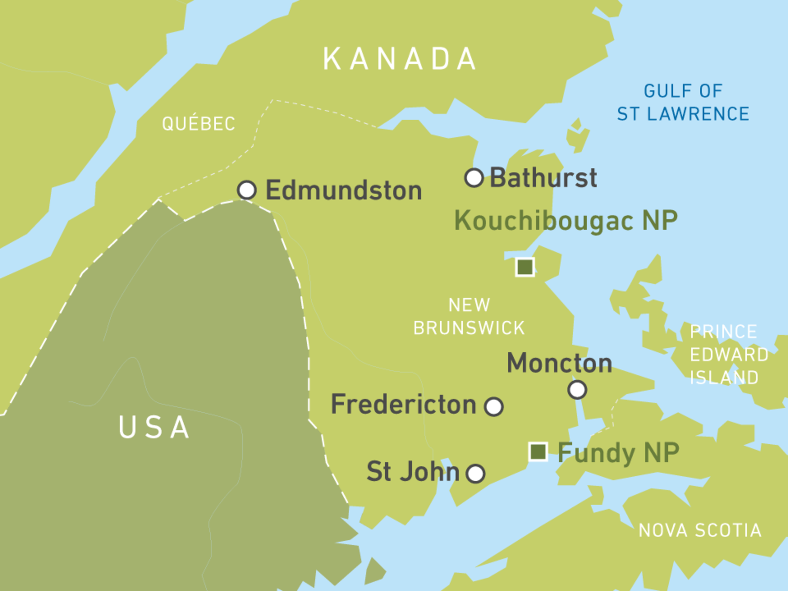 Ihre New Brunswick Reise individuell buchen! CANUSA