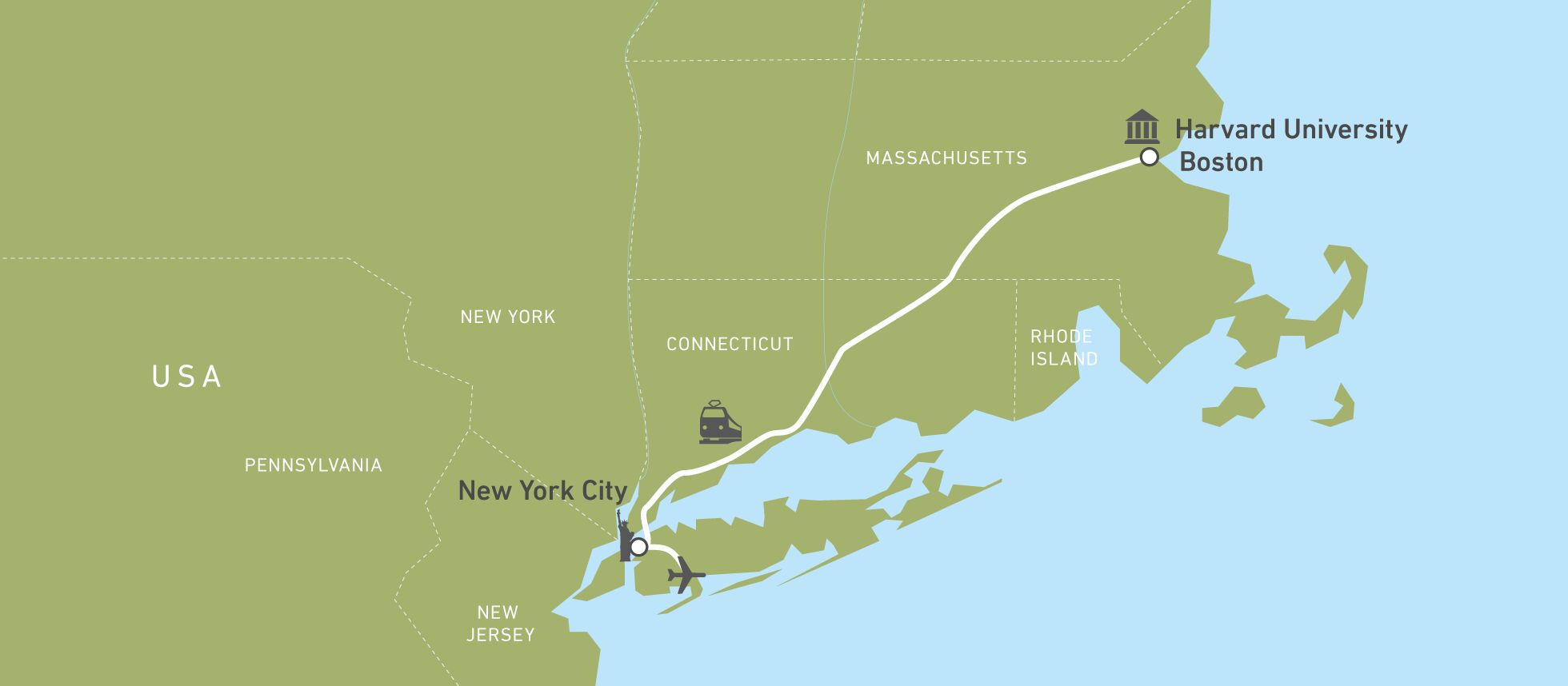 Die Reiseroute von Theresa Zöllner Die Reiseroute von Theresa Zöllner