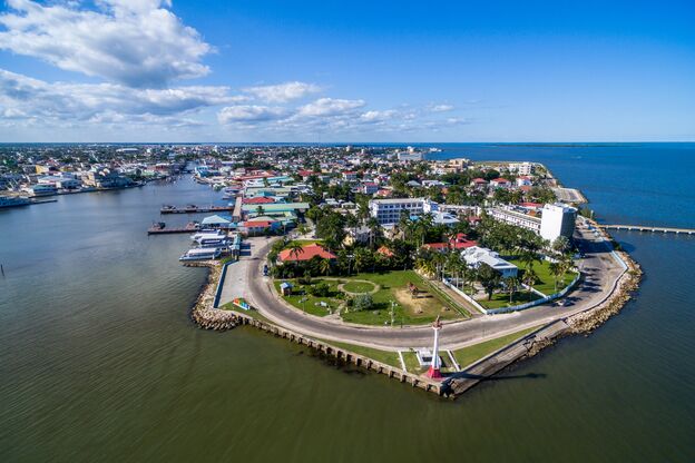 Blick auf Belize City Blick auf Belize City
