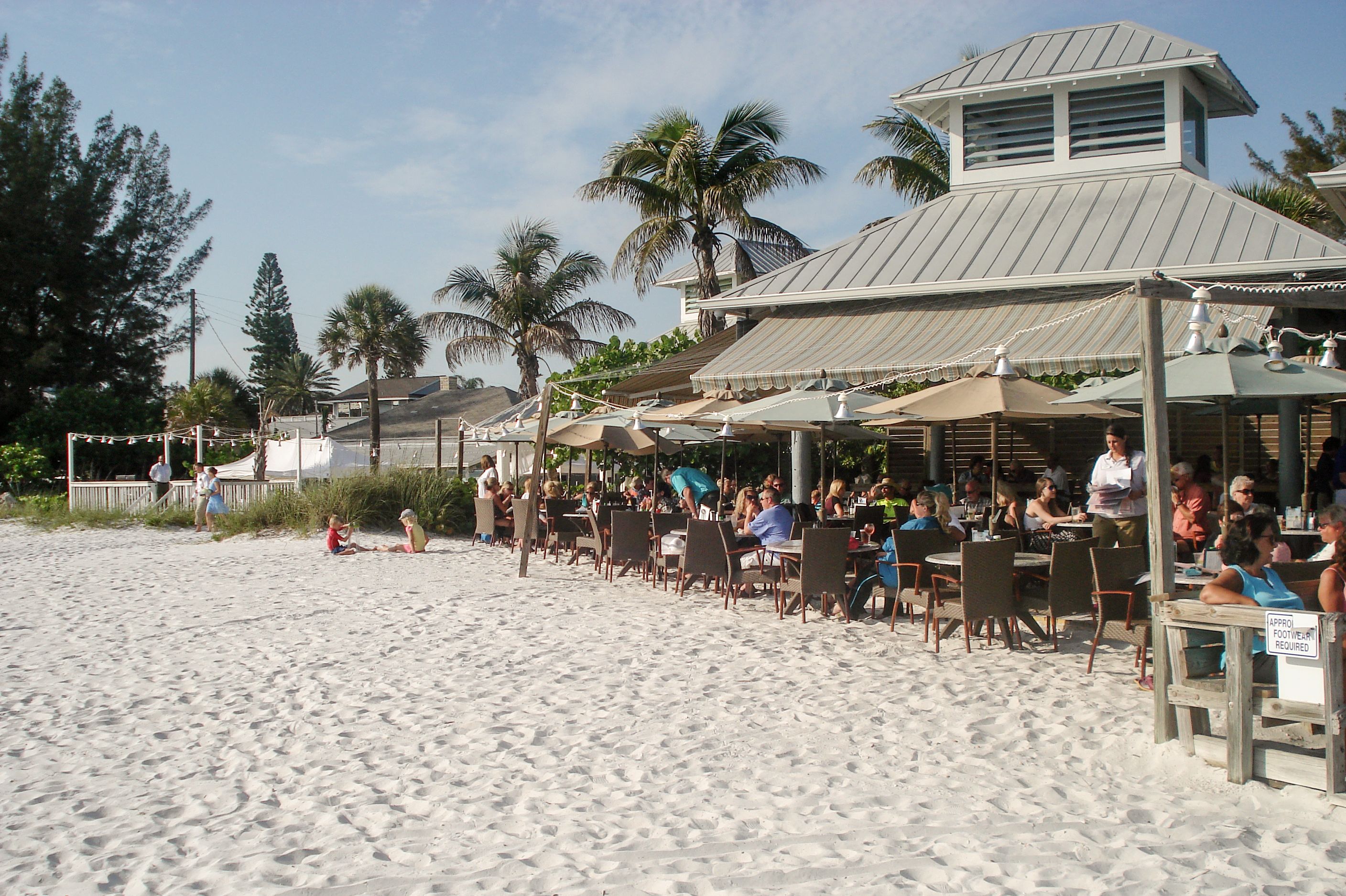 Eine Strandbar auf Anna Maria Island in Florida