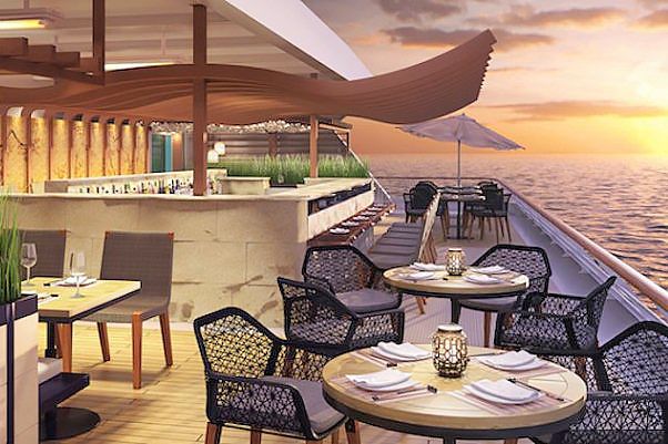 Das neues Asian al Fresco Restaurant des Azamara Journey Kreuzfahrtschiffes