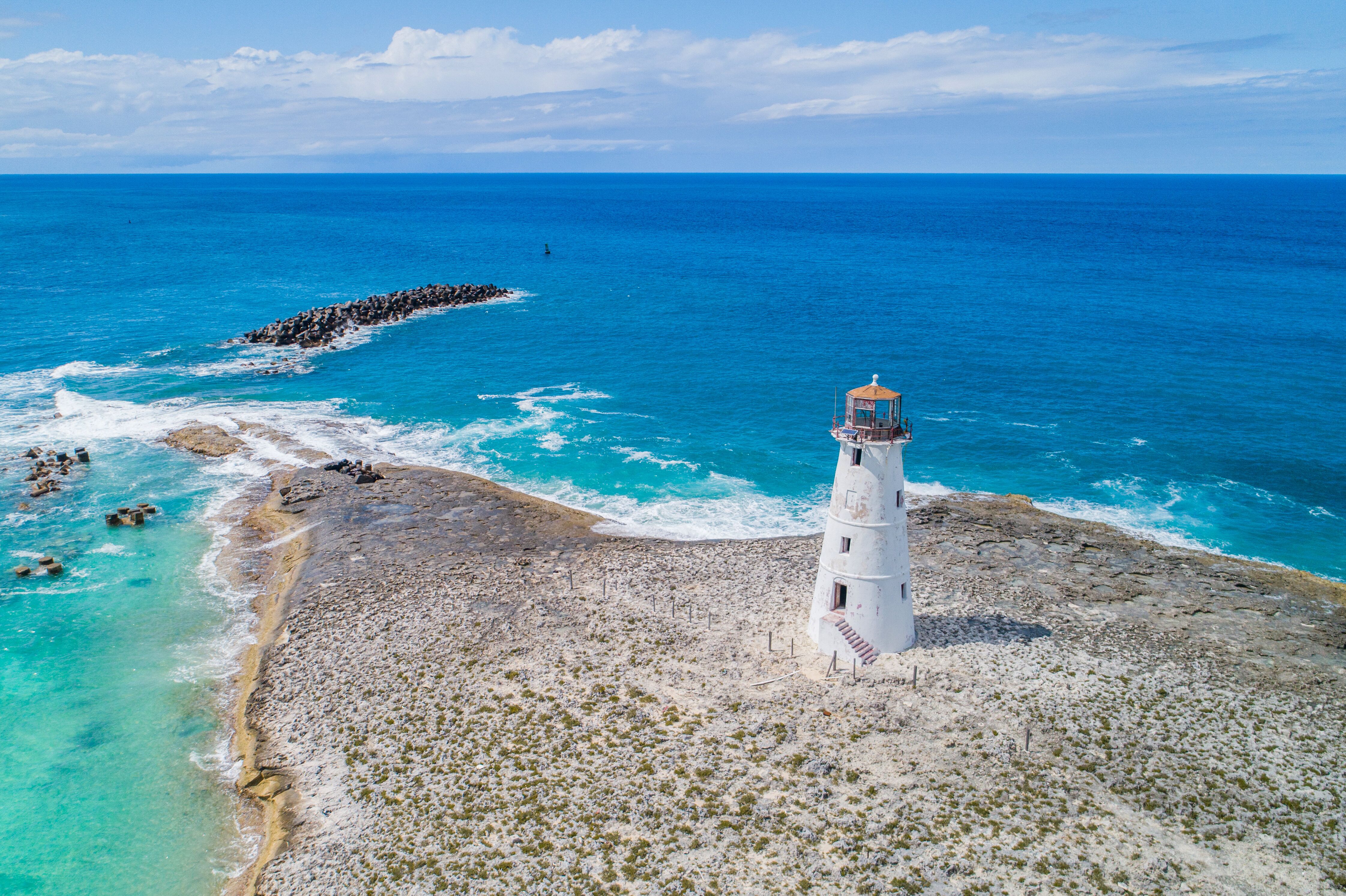 Malerischer Blick aufs Nassau Harbour Lighthouse