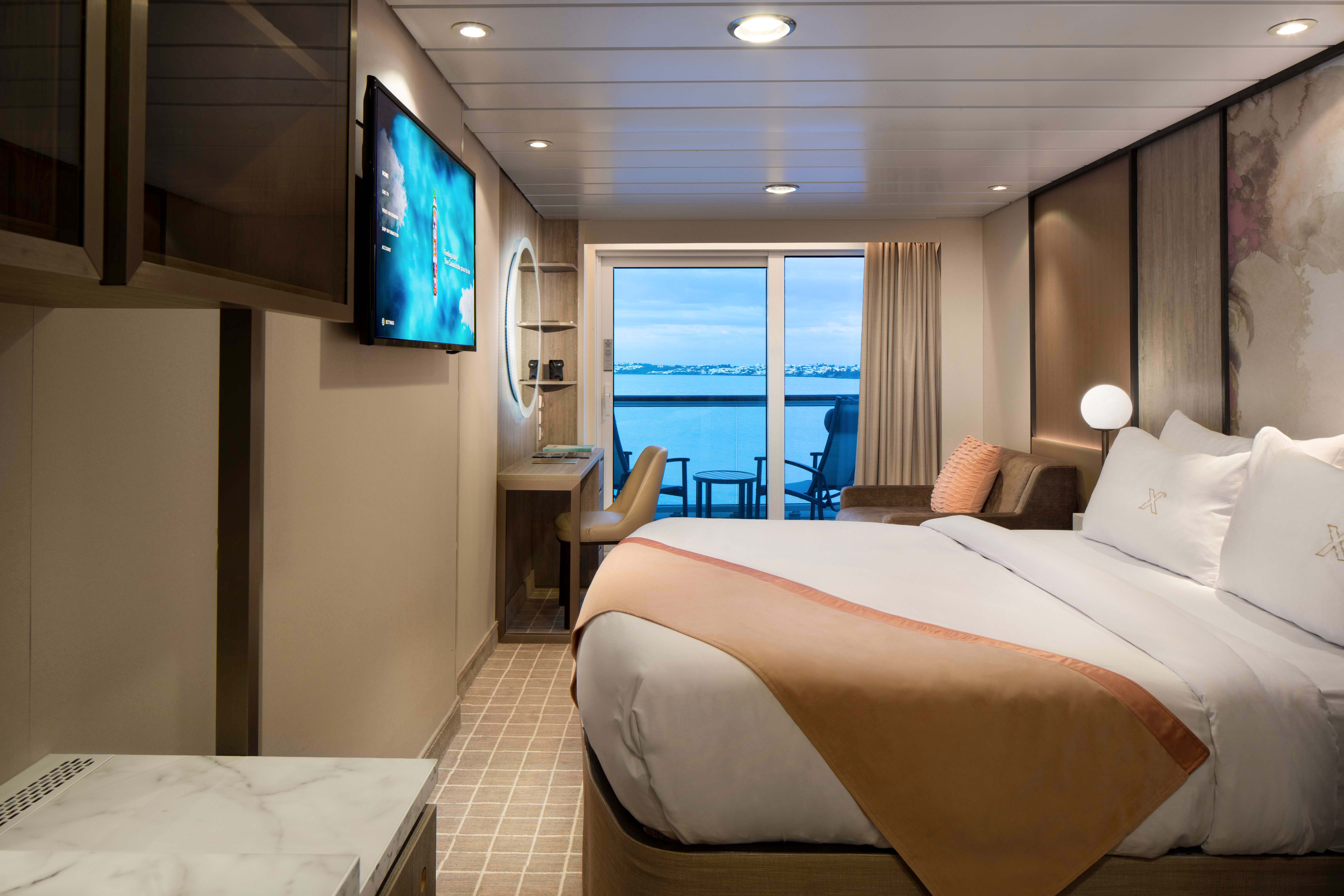 Eine Cabin mit Veranda von Celebrity Cruises