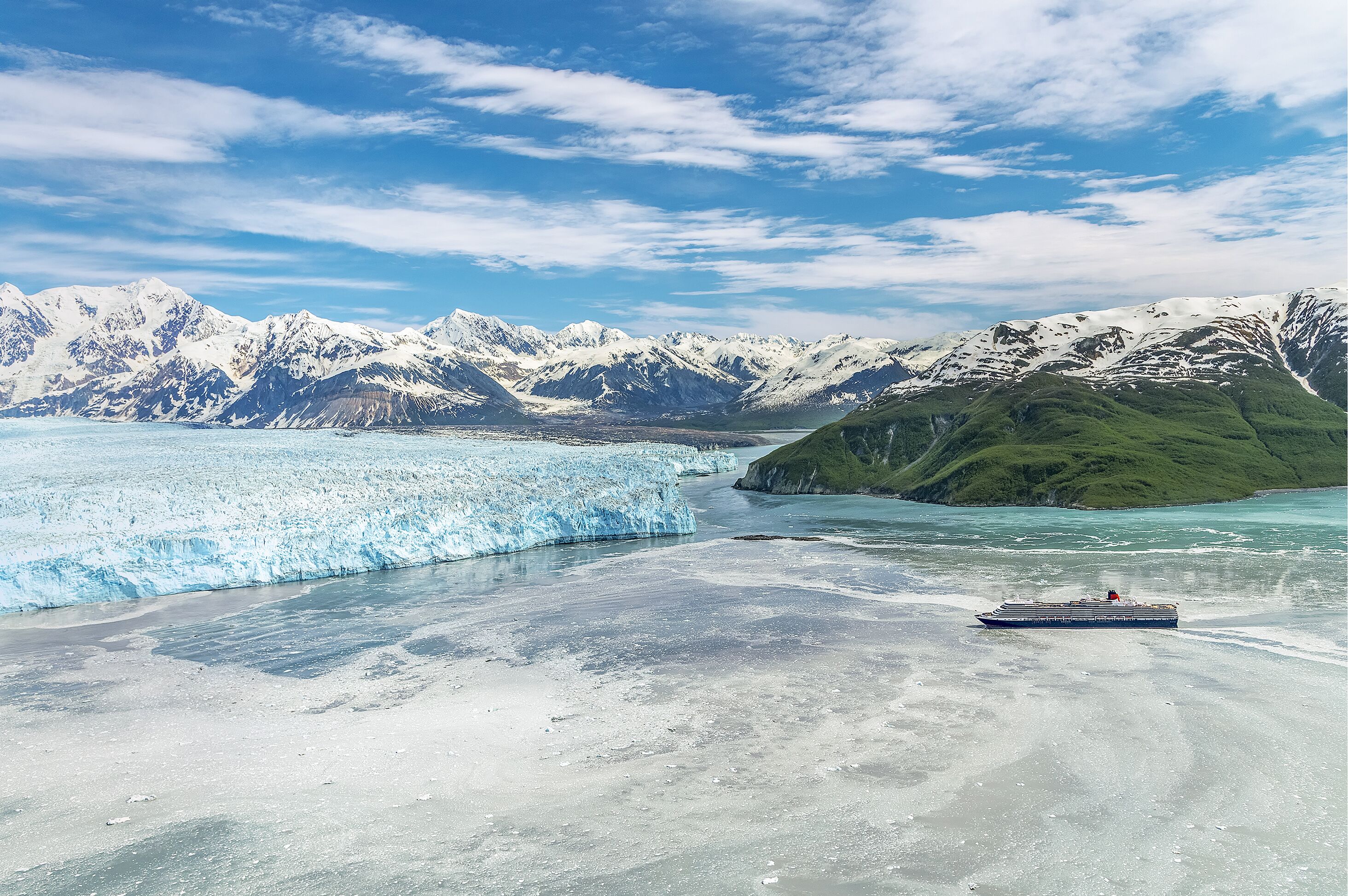 Mit dem Kreuzfahrtschiff "Queen Elizabeth" zum Hubbard Glacier in Alaska