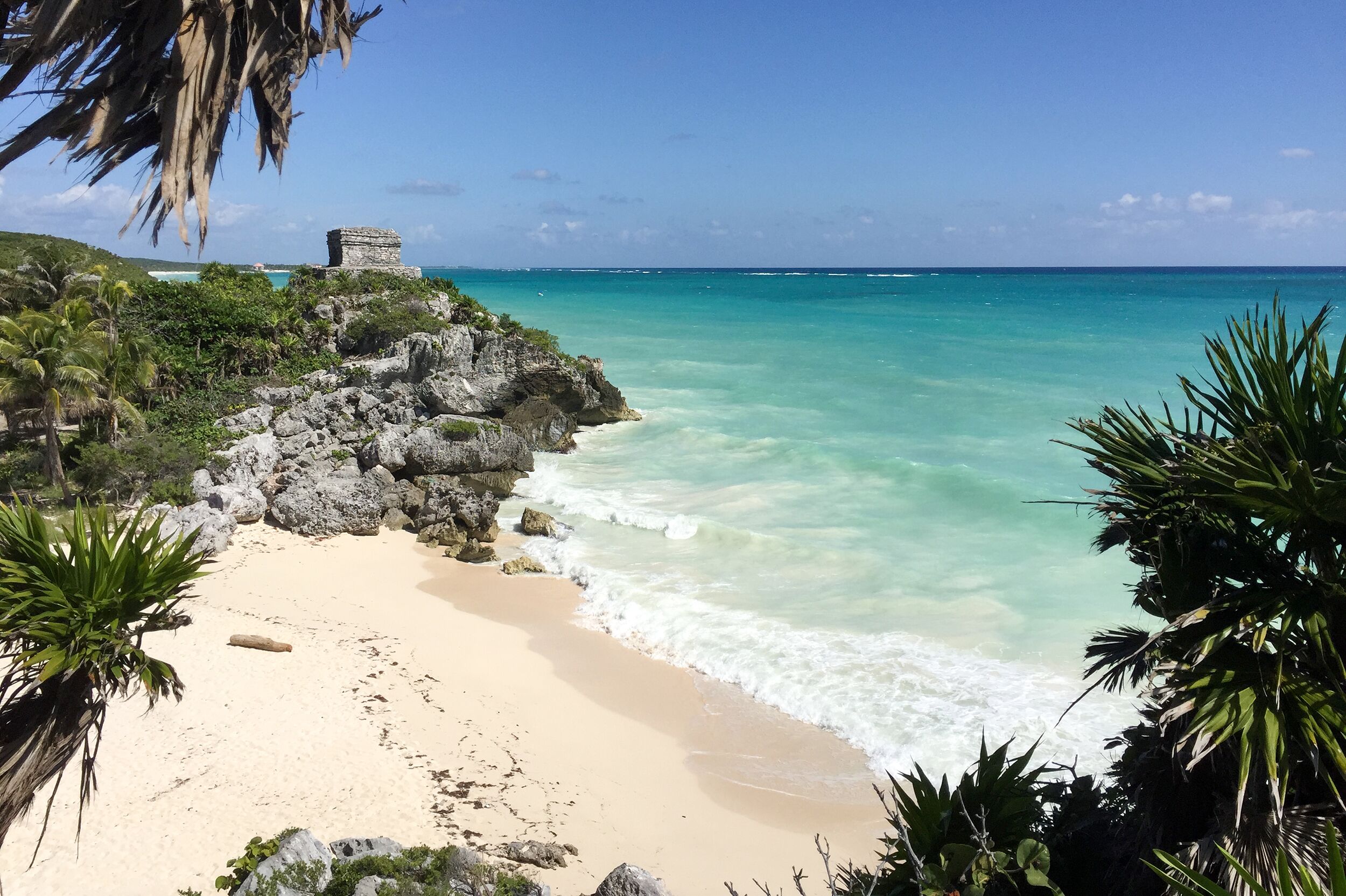 Der Strand von Cozumel, einer Insel vor Mexiko