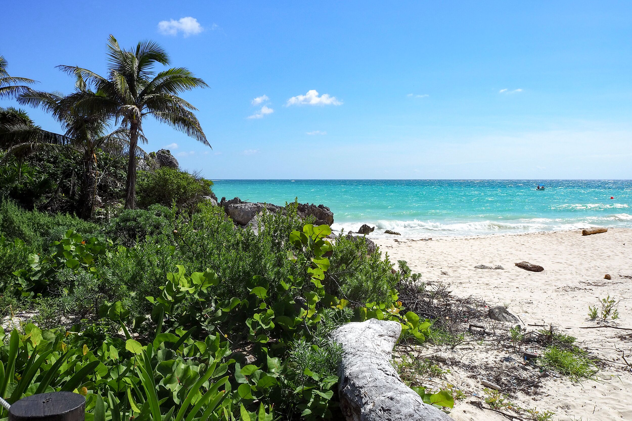 Der Strand der mexikanischen Insel Cozumel