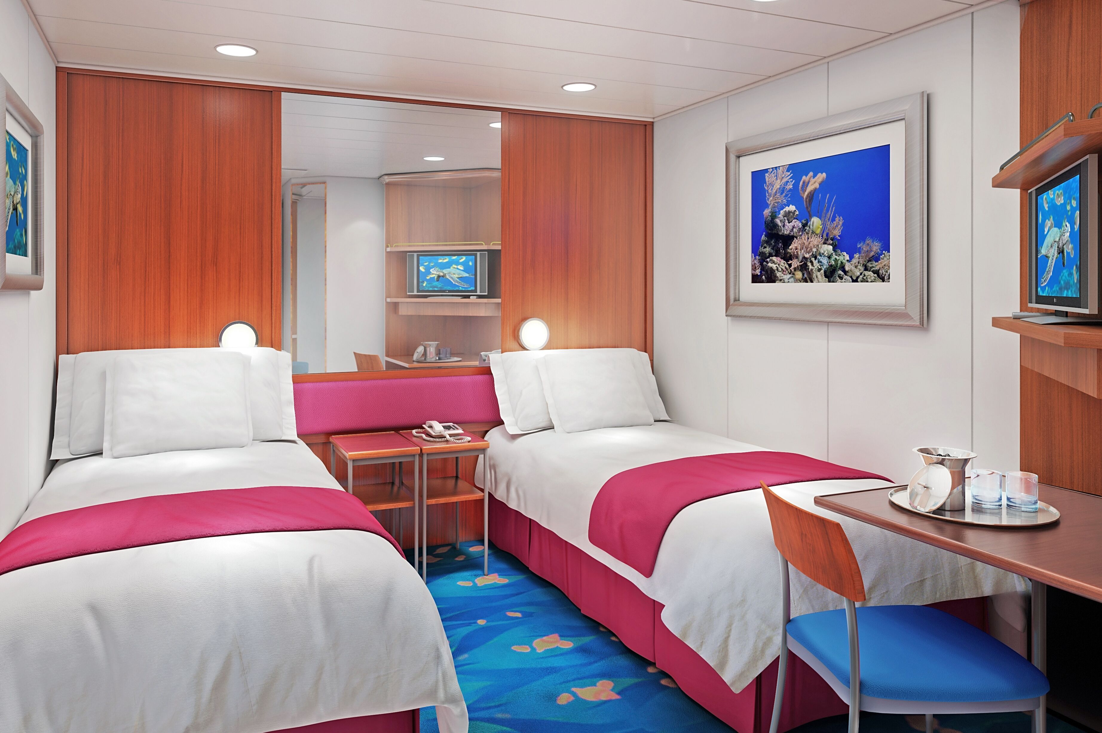 Innenkabine an Bord der Norwegian Jade