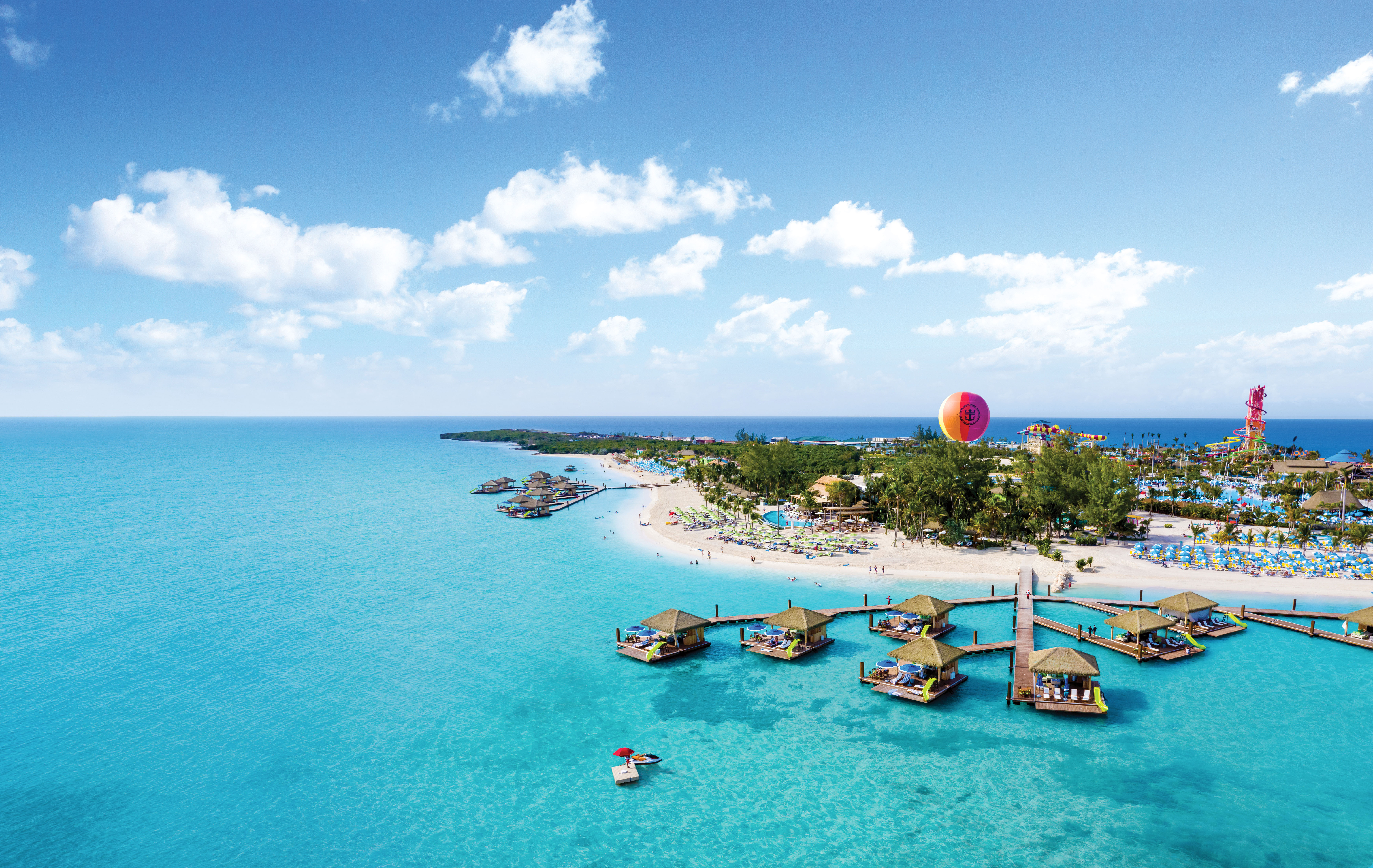 Der schöne Strand des Bahamas