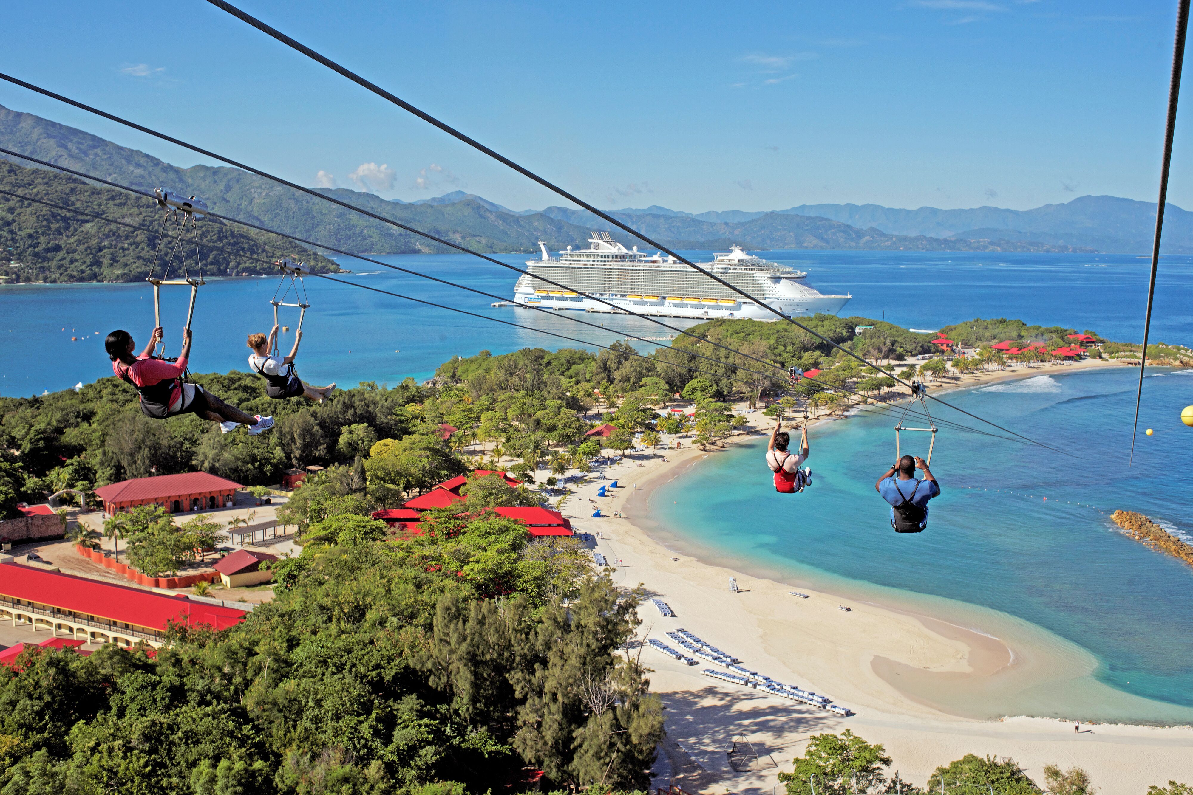 Zip-Lining auf der Halbinsel Labadee