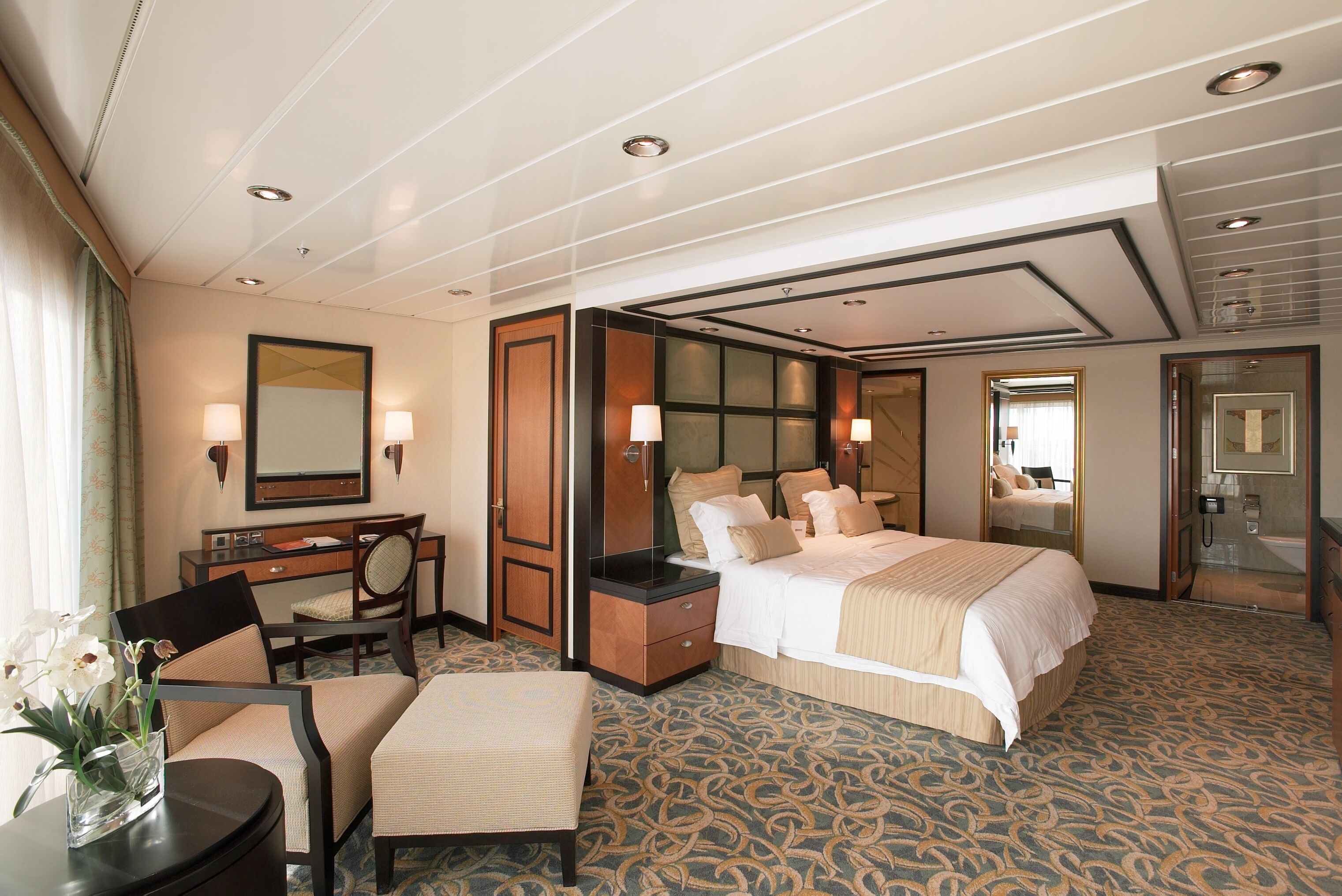 Schlafzimmer in der Royal Suite, Freedom of the Seas