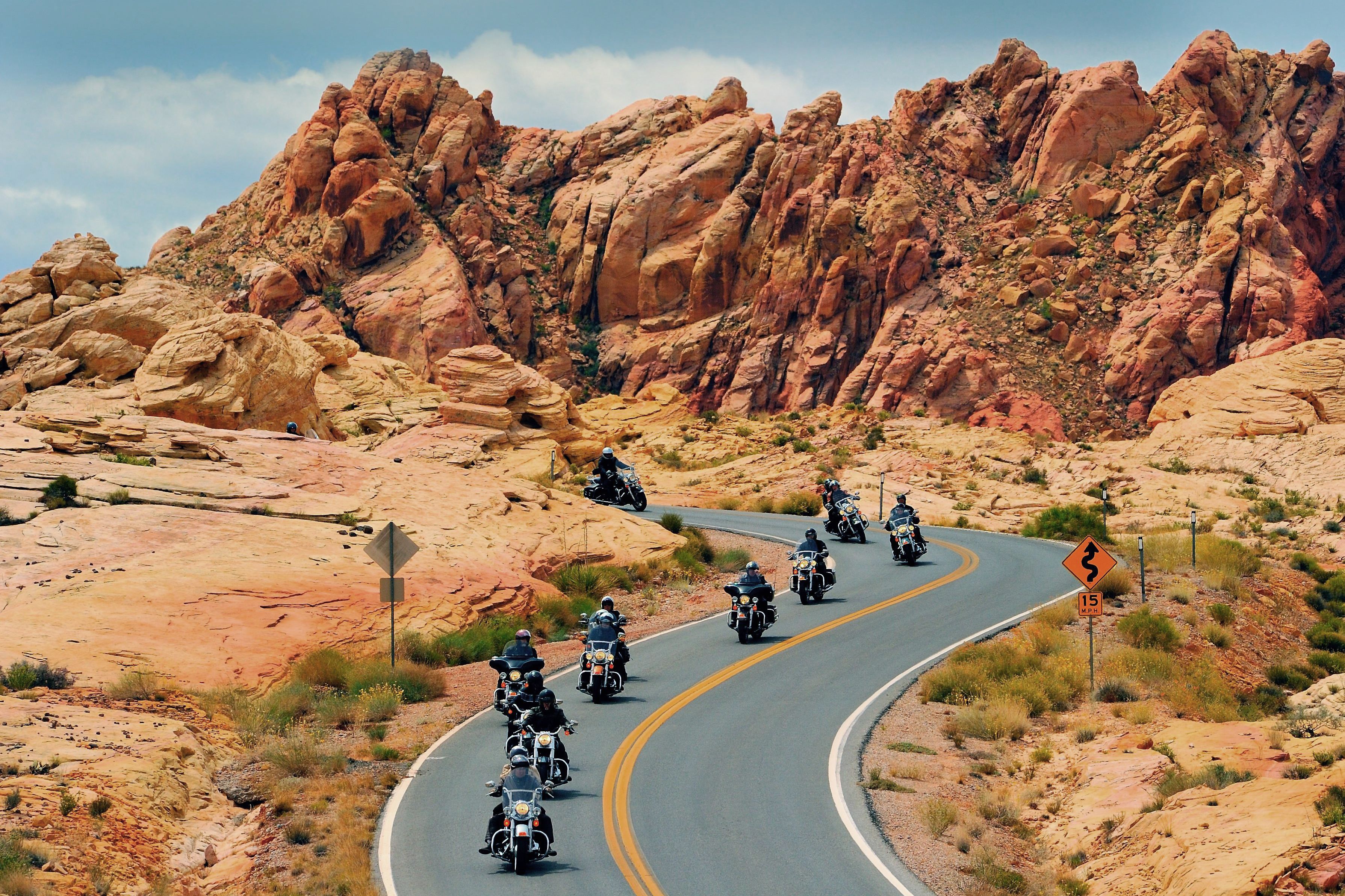 Motorradtour durch das Valley of Fire