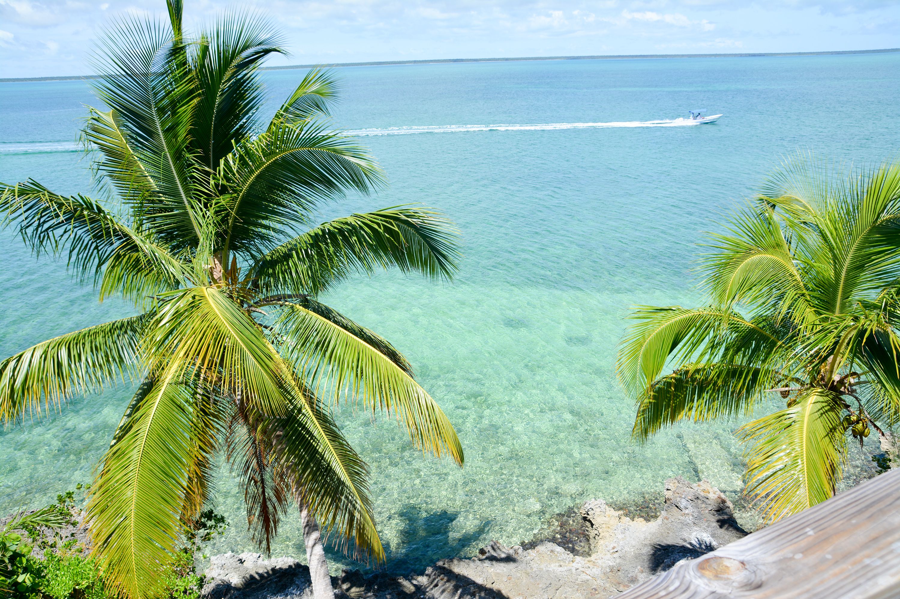 Balkonausblick vom Bluff House, Bahamas