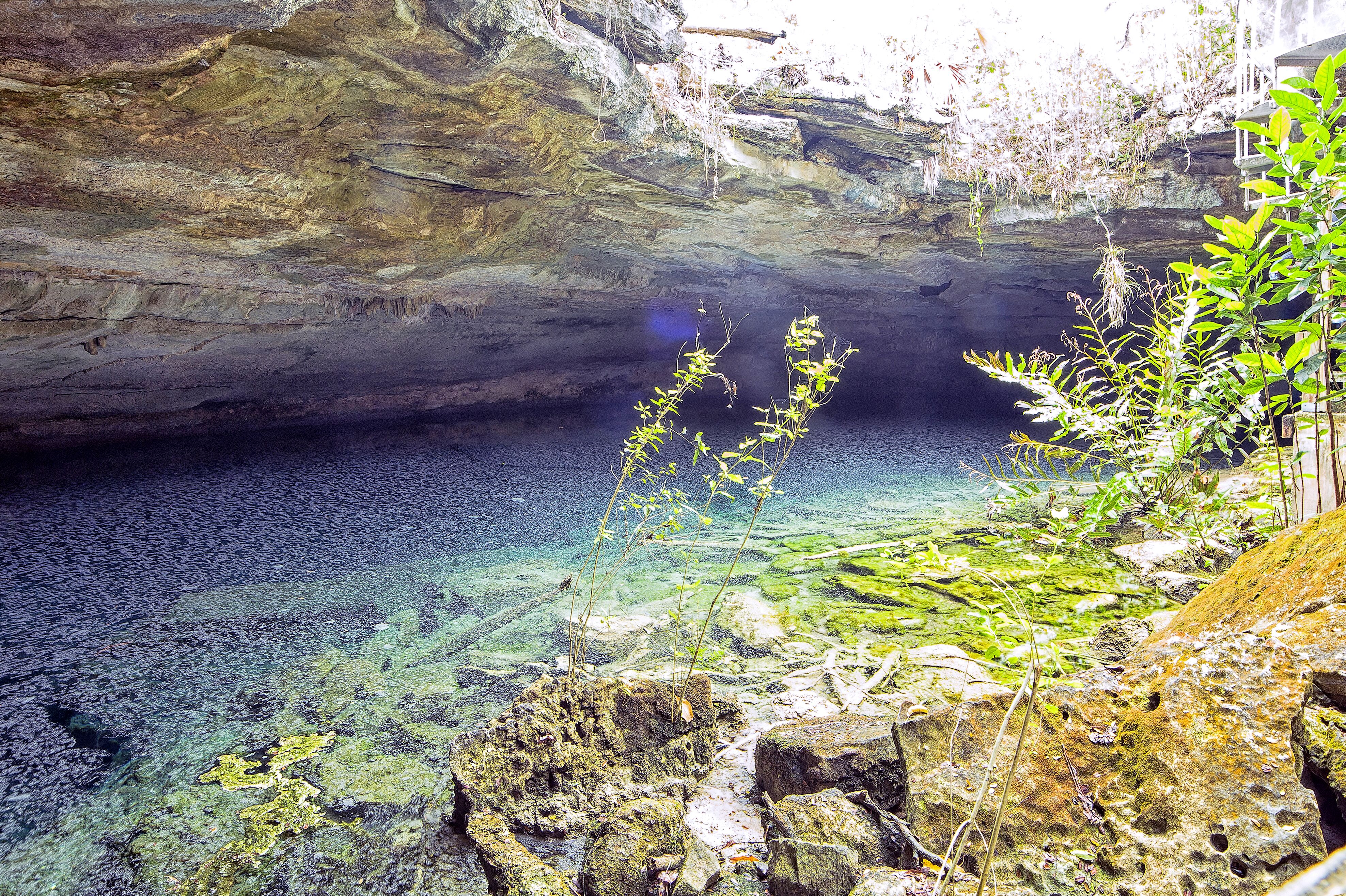 Eine HÃ¶hle im Lucayan National Park, Bahamas