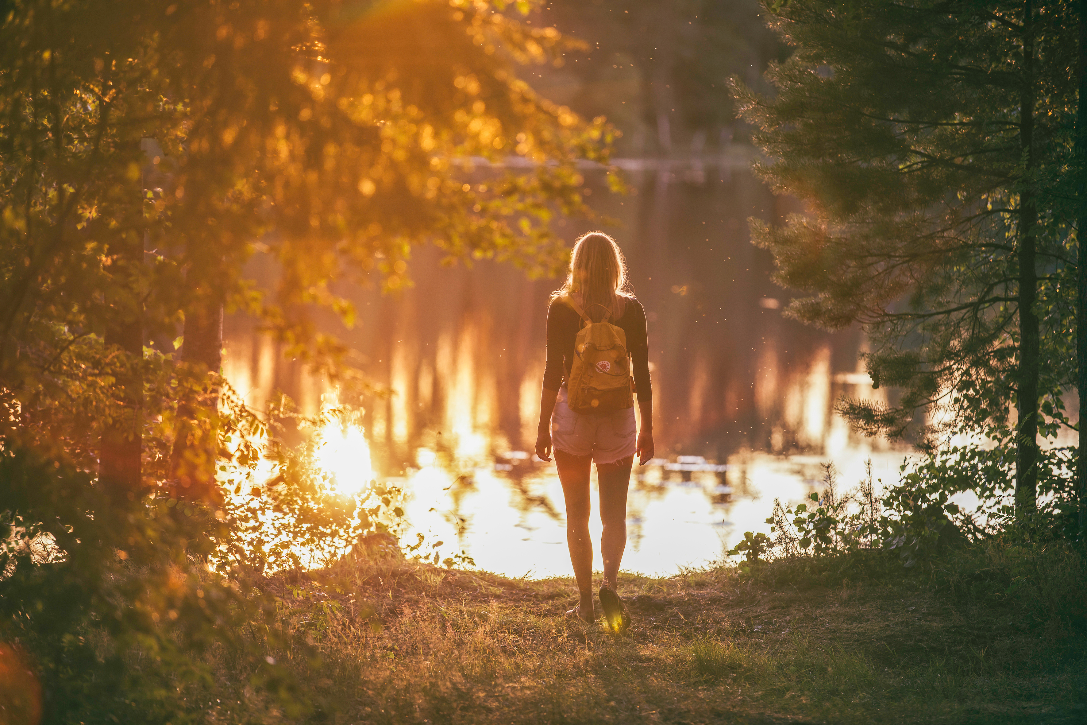 Goldene Stunde an einem der vielen Seen in Südschweden