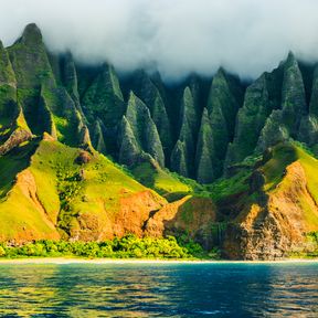 Die atemberaubende Na Pali Küste auf Kauai, Hawaii