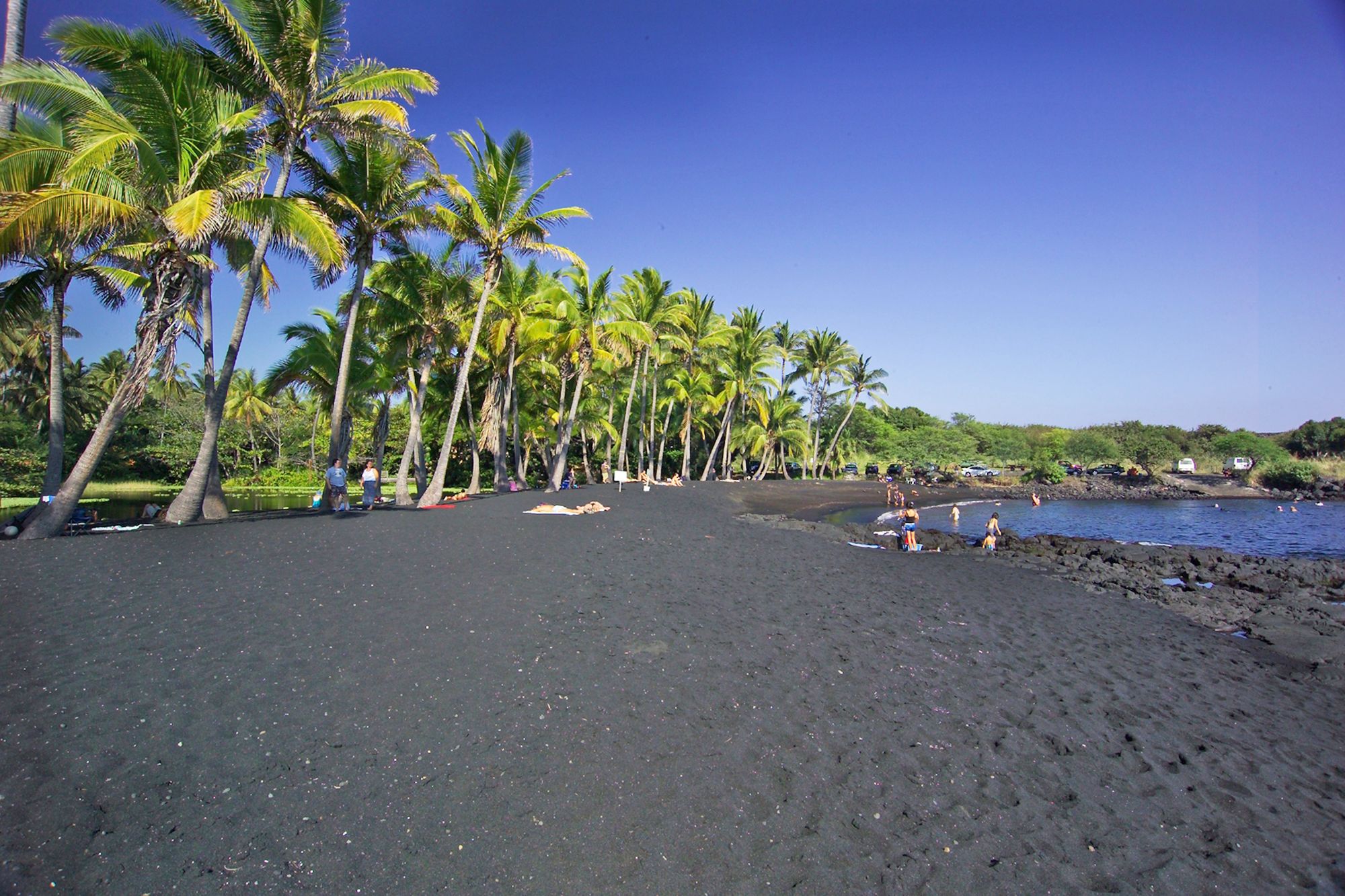 Punaluu Black Sand Beach, Big Island