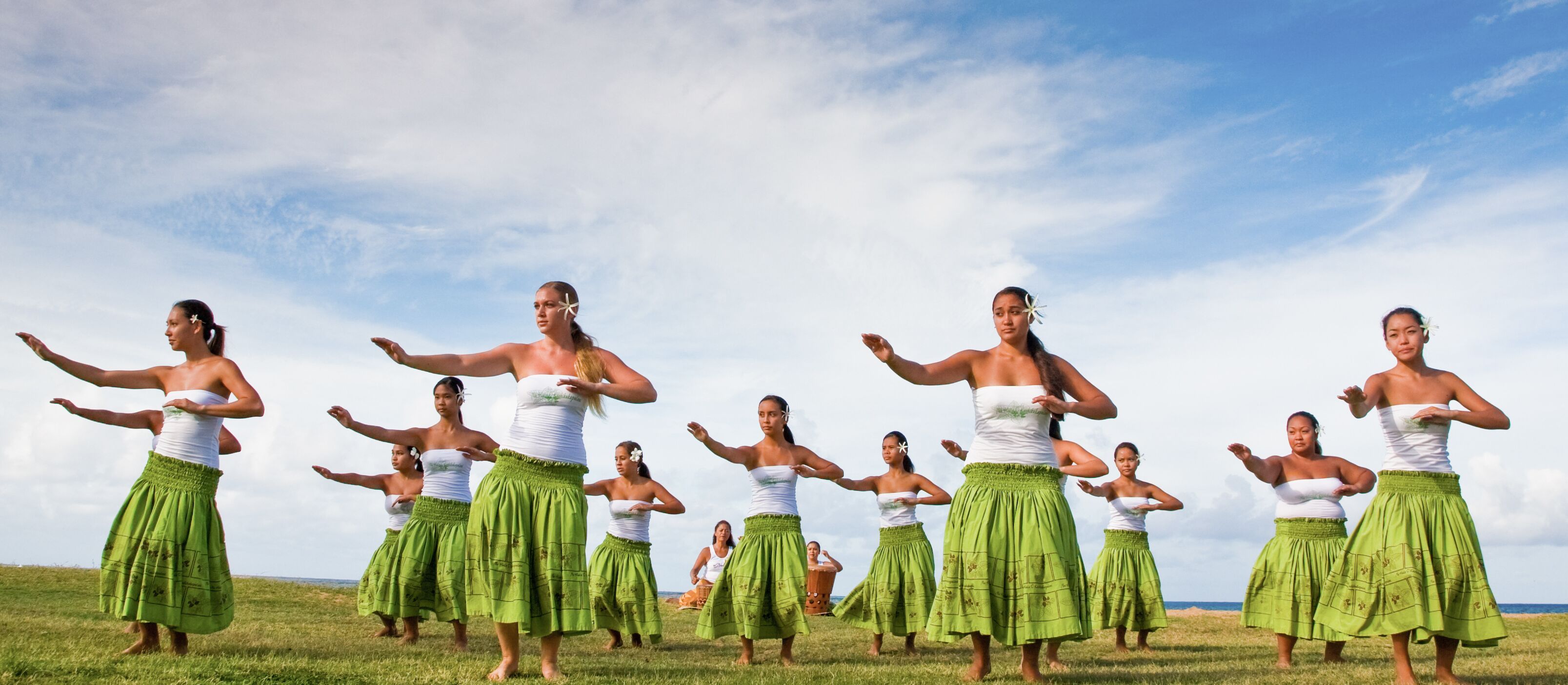 Eine traditionelle Hula Show auf Kauai
