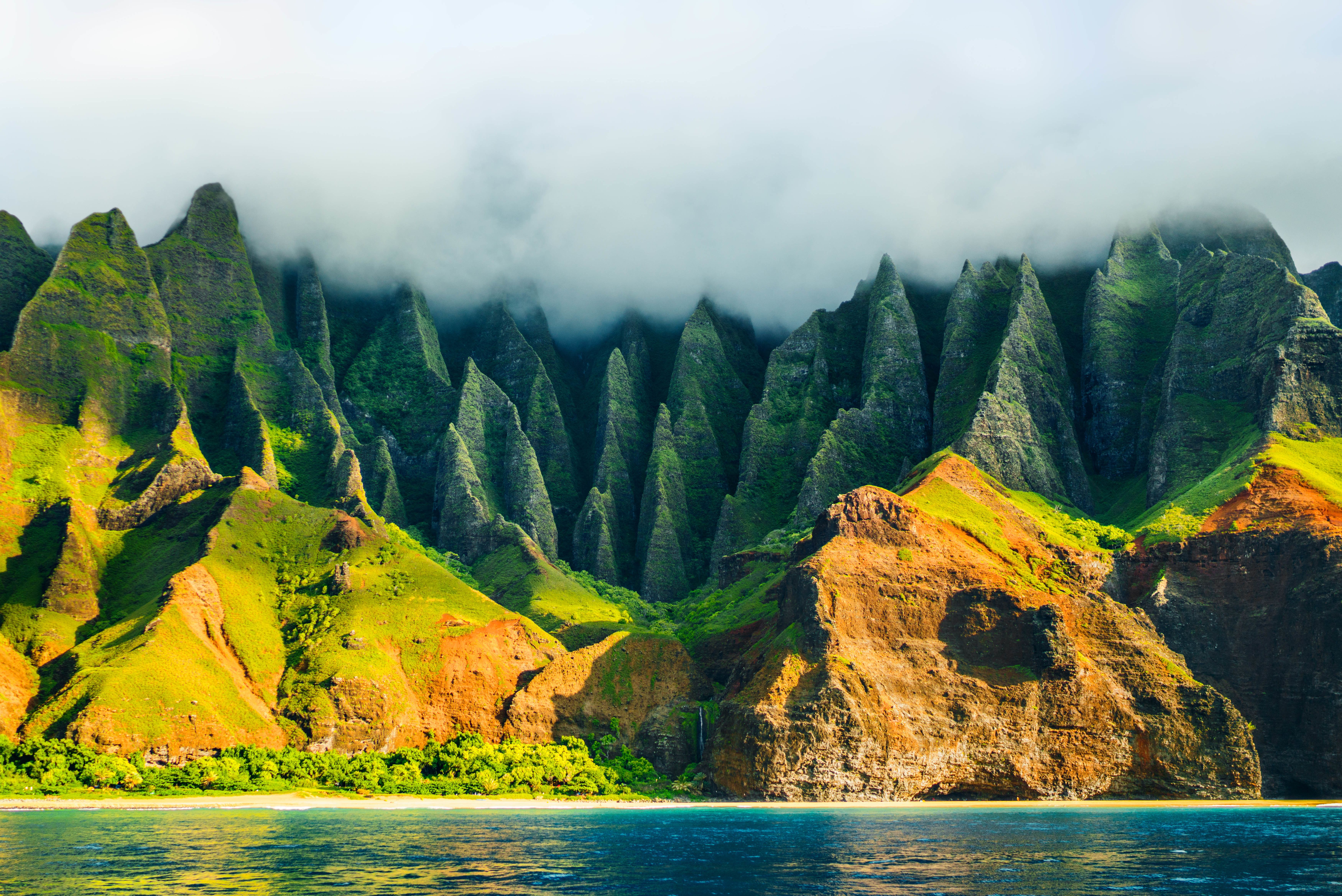 Die atemberaubende Na Pali Küste auf Kauai, Hawaii