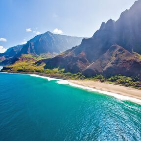 Blick auf die Napali Coast