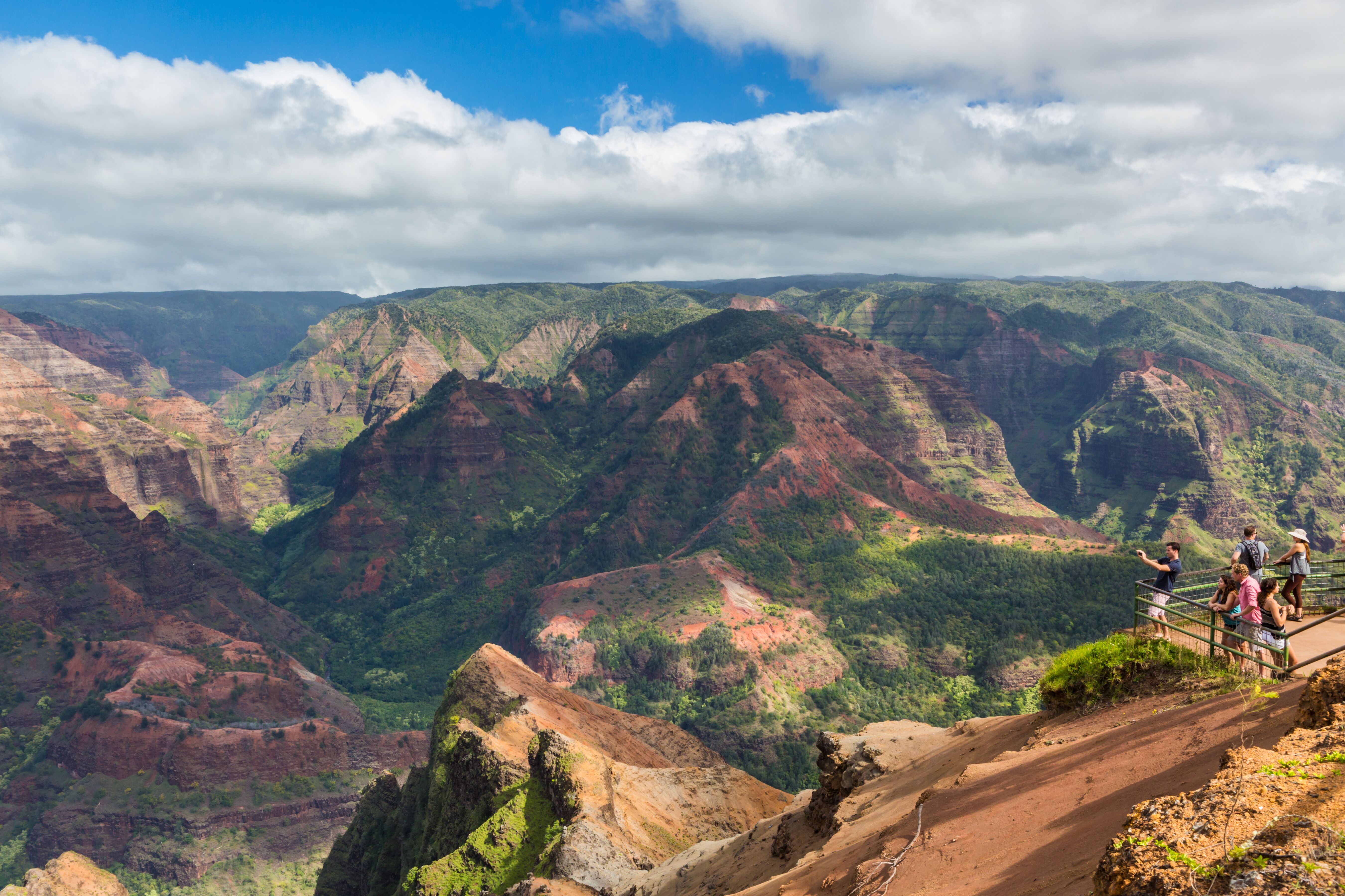 Aussichtspunkt auf dem Waimea Canyon auf Kauai