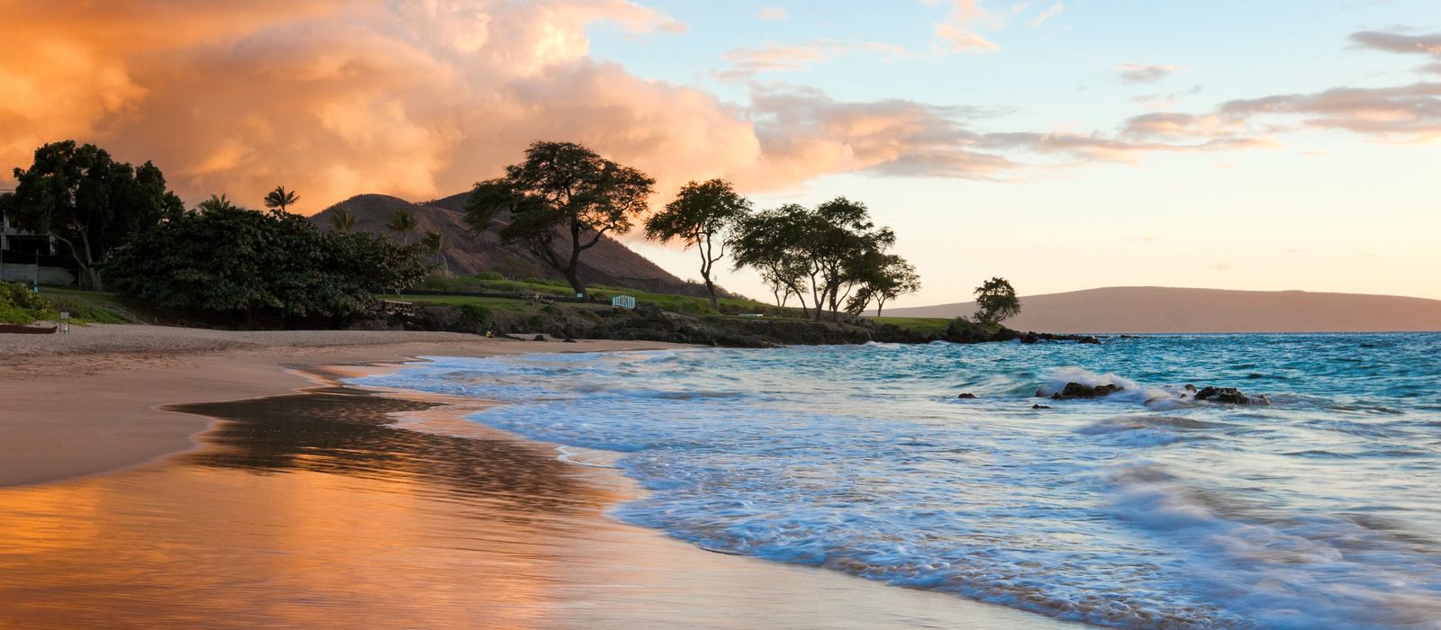 Idyllischer Strand wÃ¤hrend der Morgenstunden