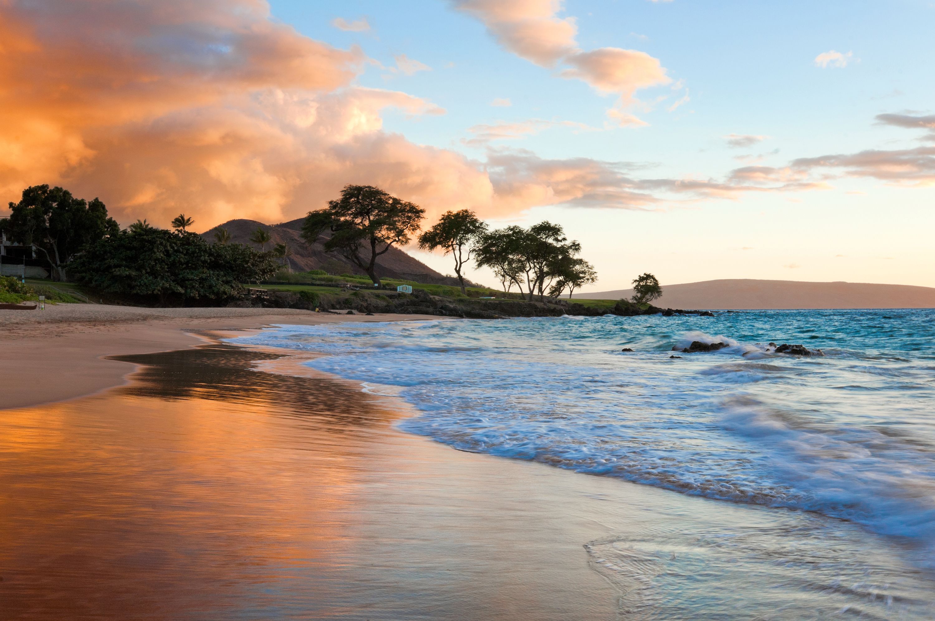 Idyllischer Strand wÃ¤hrend der Morgenstunden