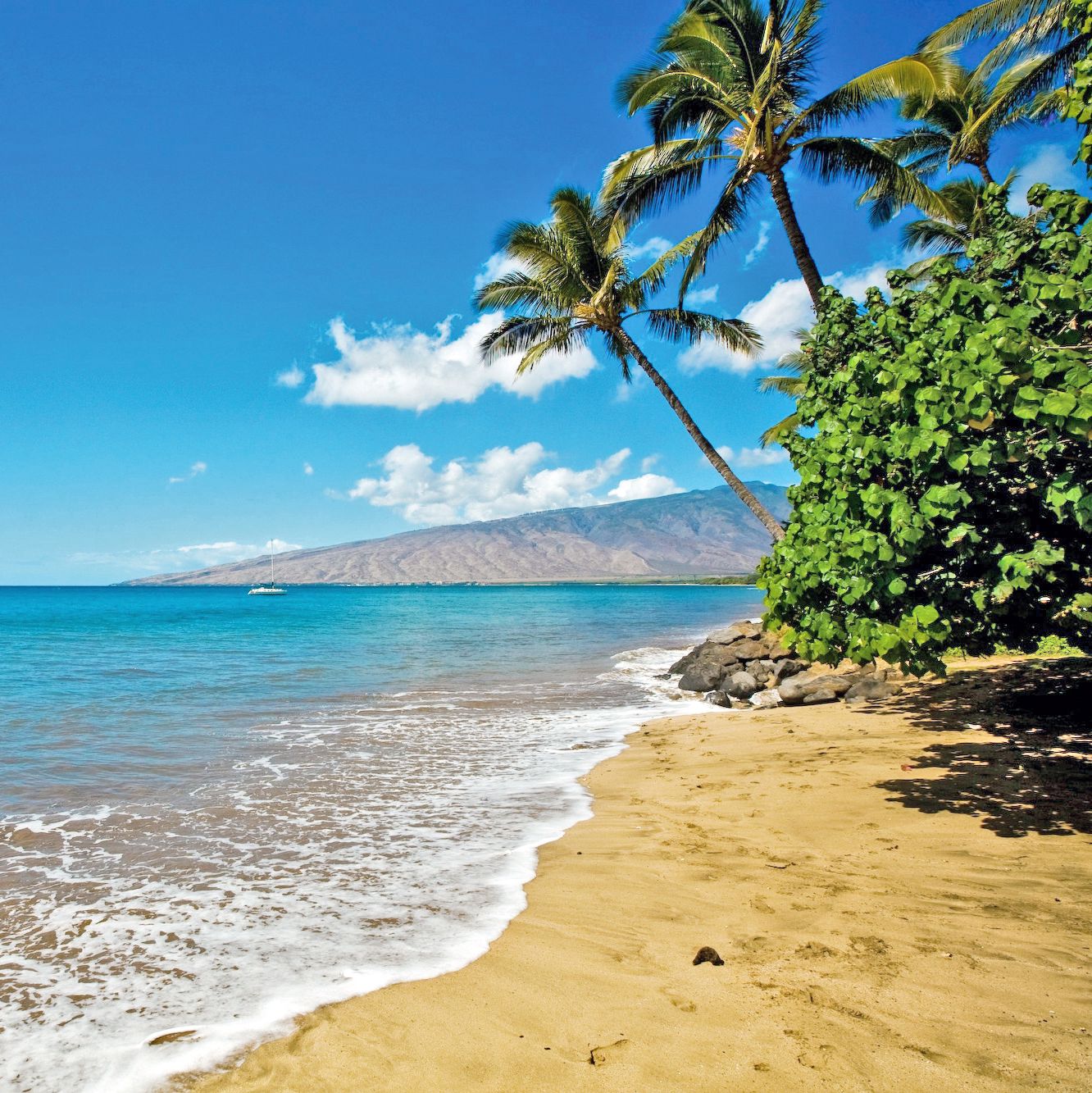 Strand an Mauis Westkueste