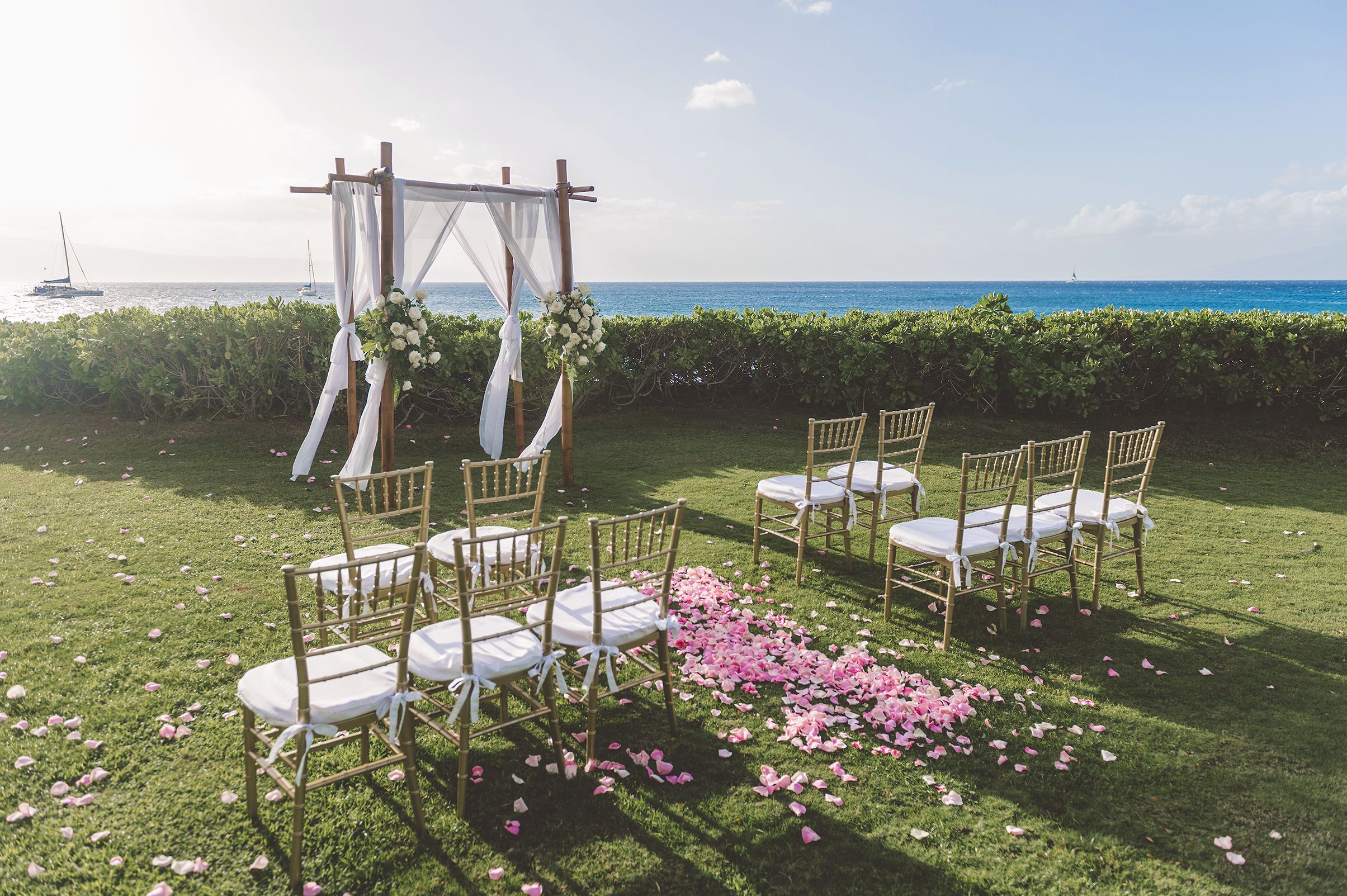 Eien freie Trauung im kleinen Kreis im Ka'anapali Beach Hotel auf Maui