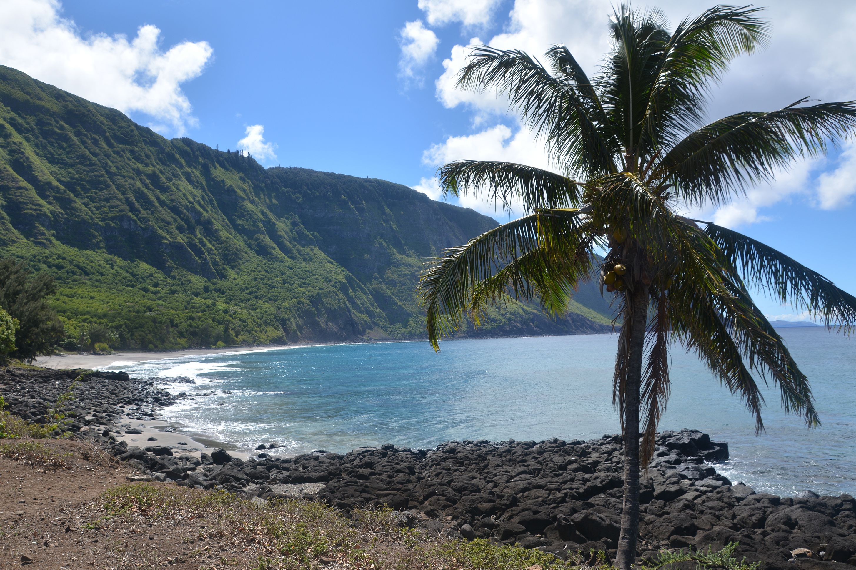 Der Strand von Kalaupapa auf der Insel Molokai, Hawaii