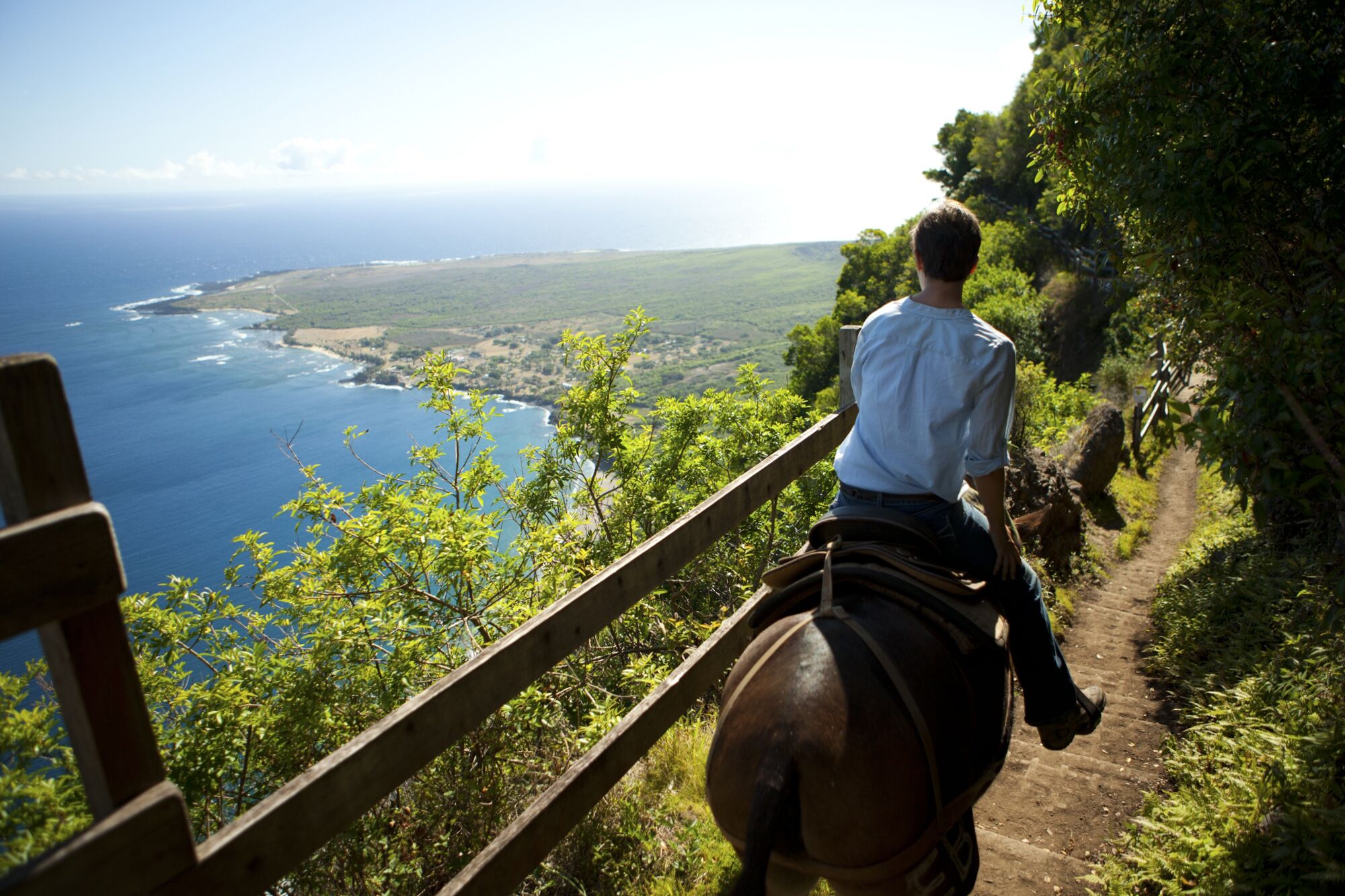 Ausreiten auf dem Kalaupapa Trail, Molokai