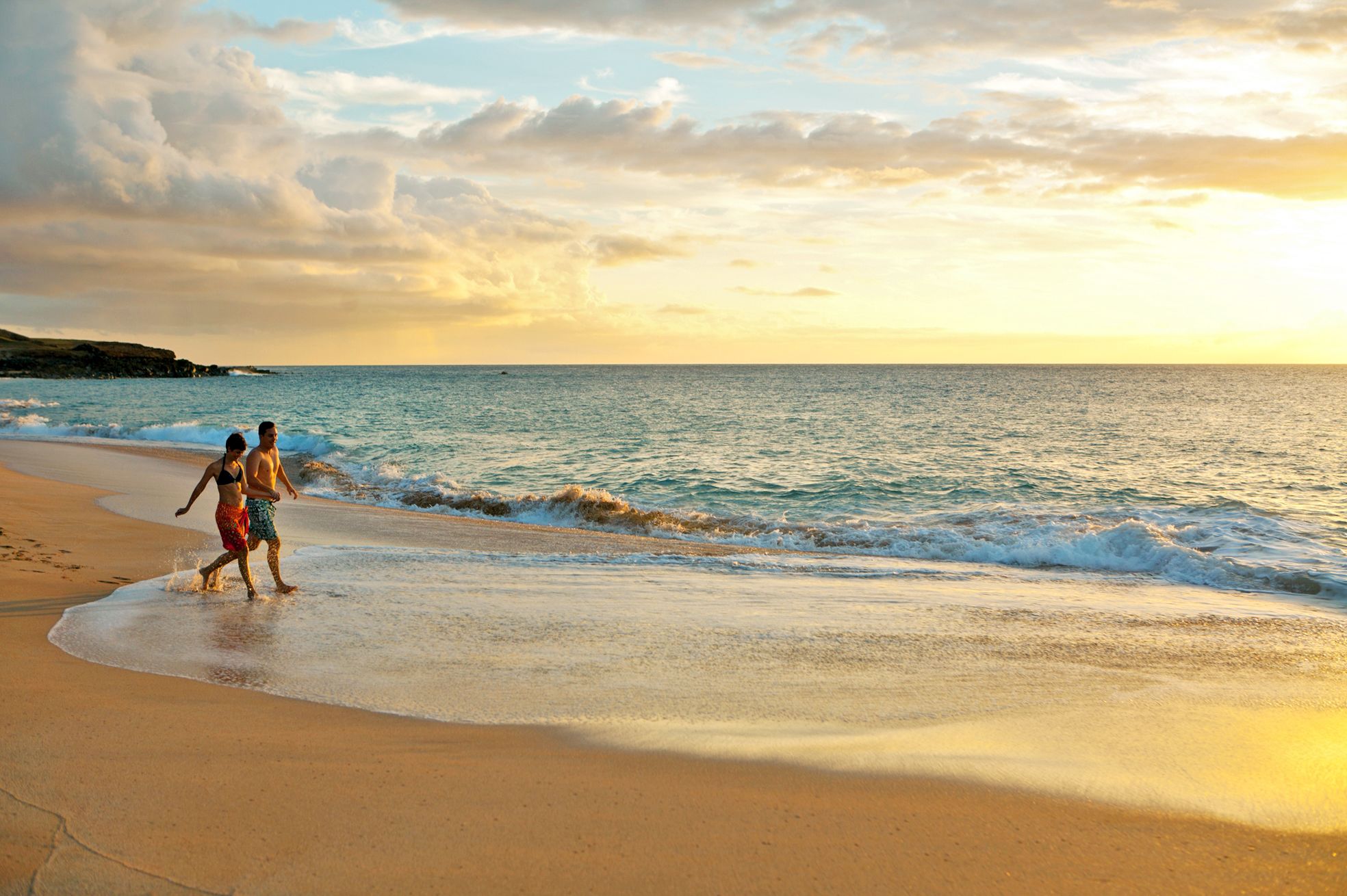 Paar am Papohaku Beach