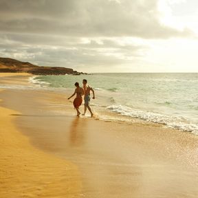 Paar am Papohaku Beach, Molokai