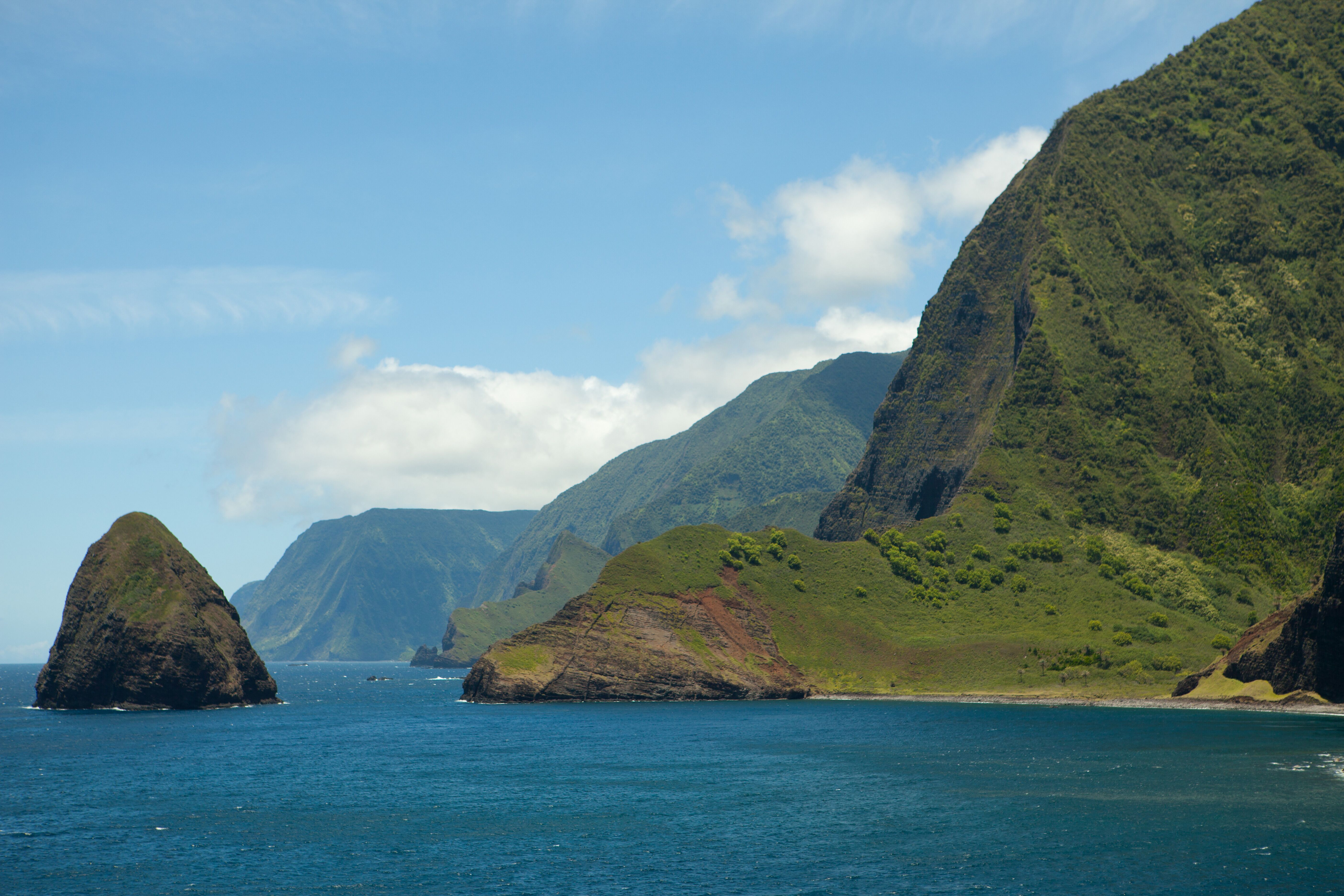 Atemberaubende Kalaupapa Klippen auf Molokai auf Hawaii