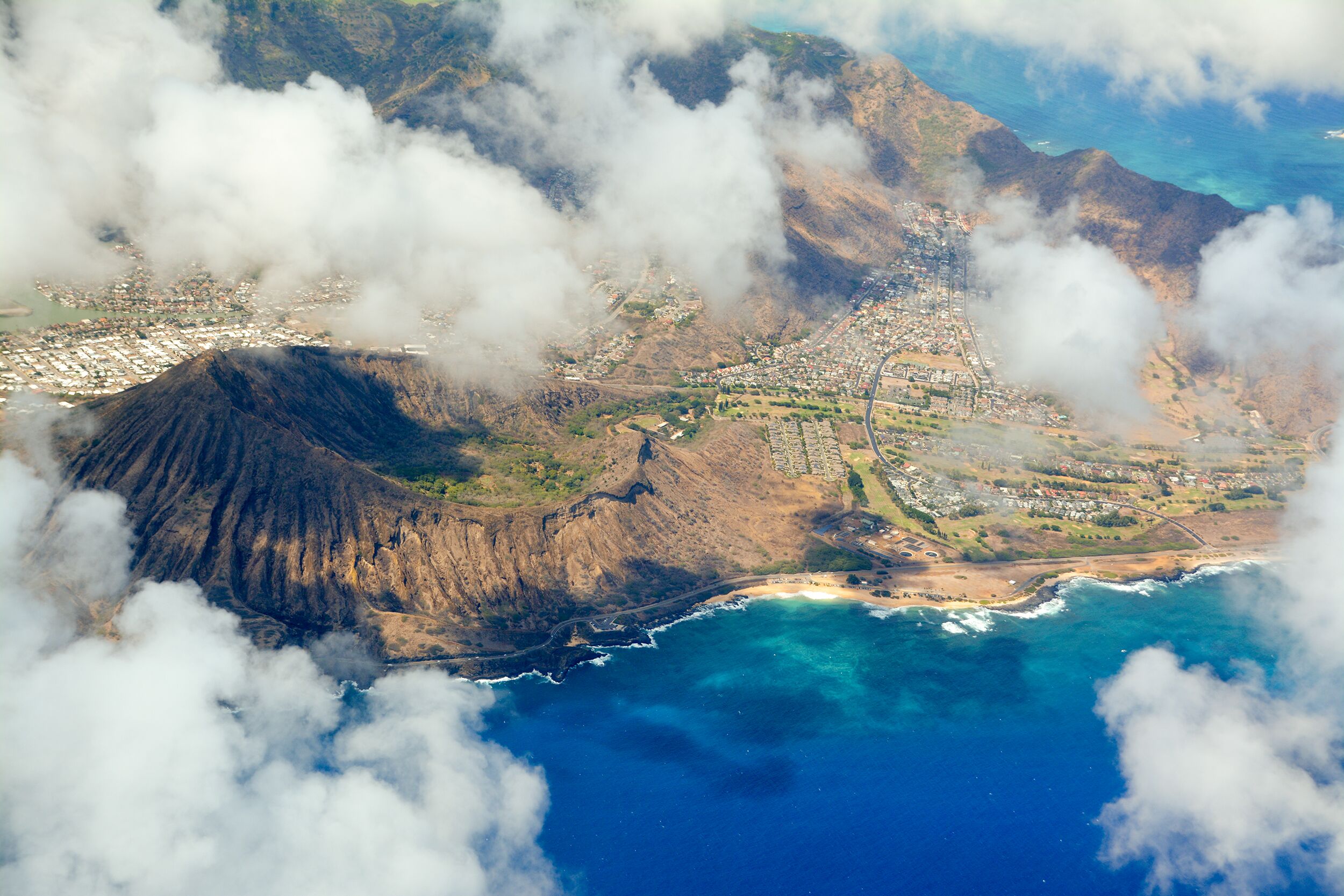 Blick auf den Diamond Head auf O'ahu