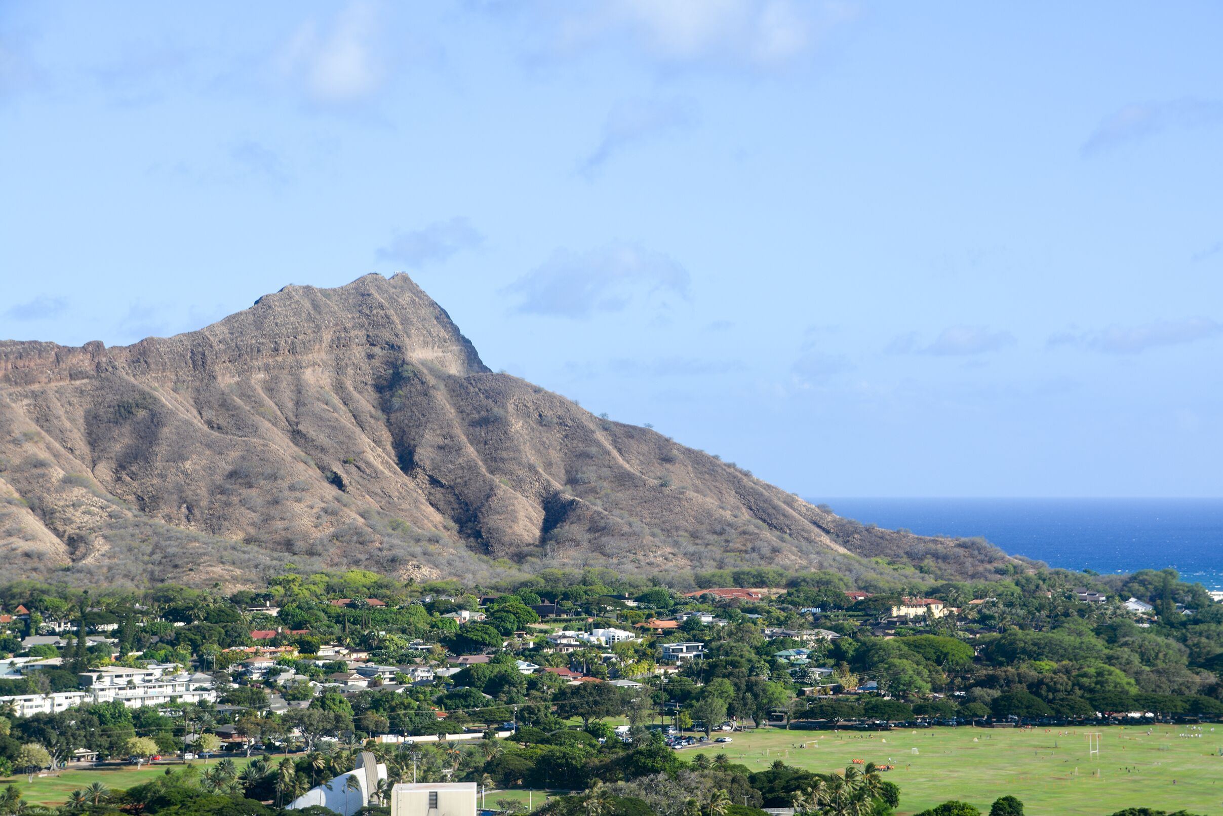 Blick auf den Diamond Head auf O'ahu