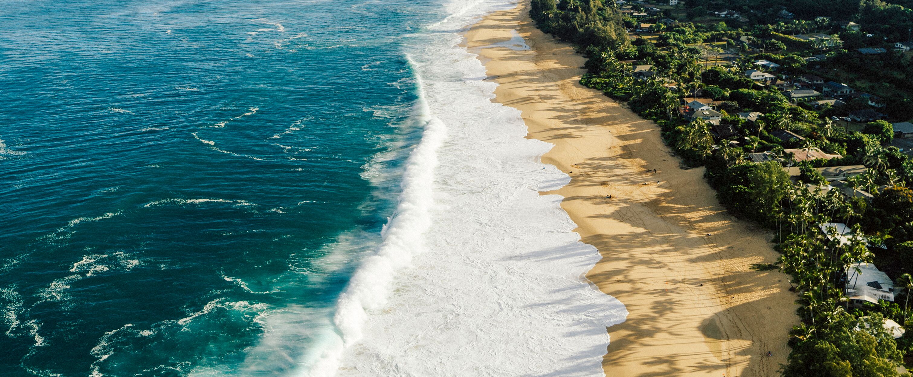 Die malerische Küste an der North Shore von Oahu