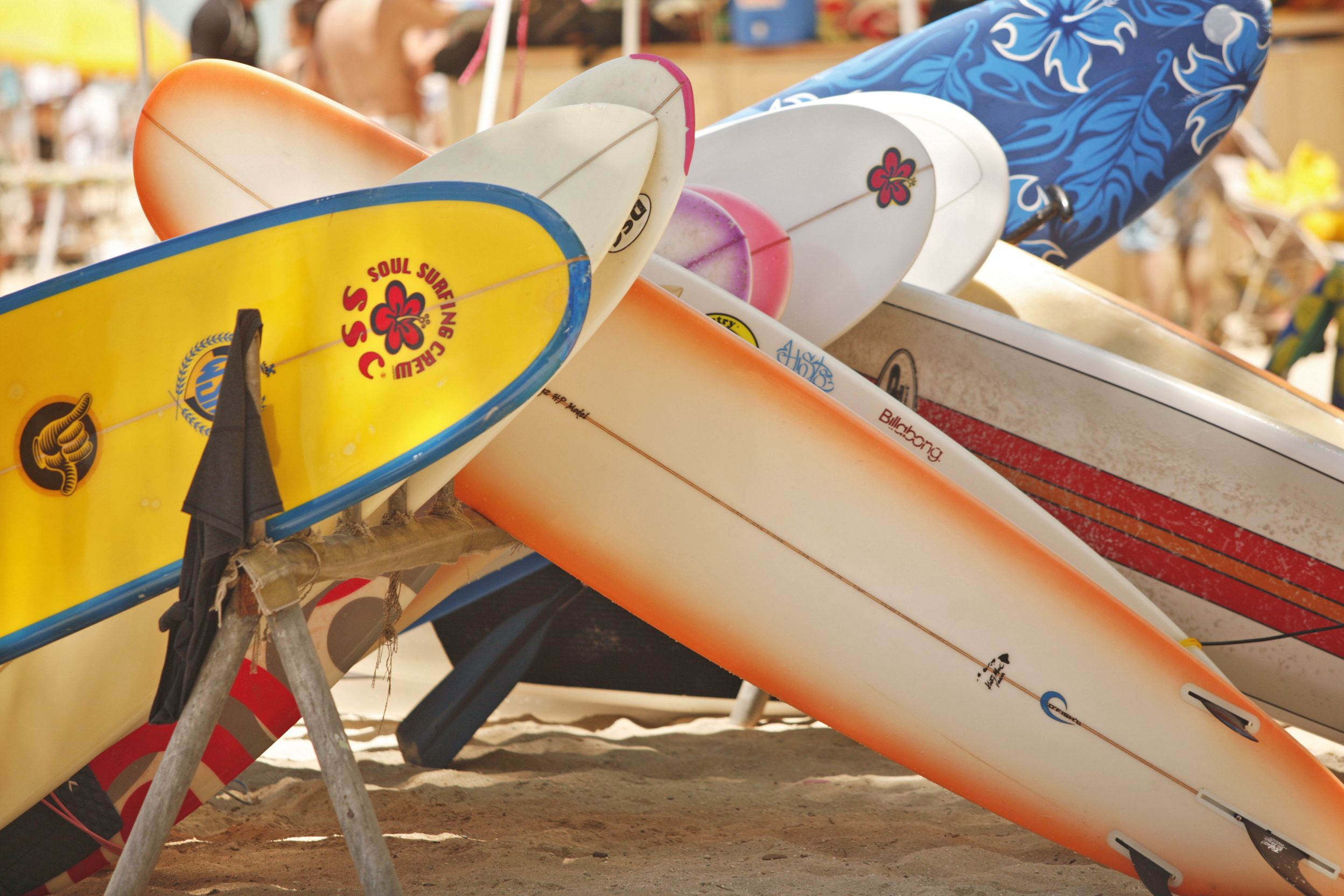 Surfbretter in Waikiki