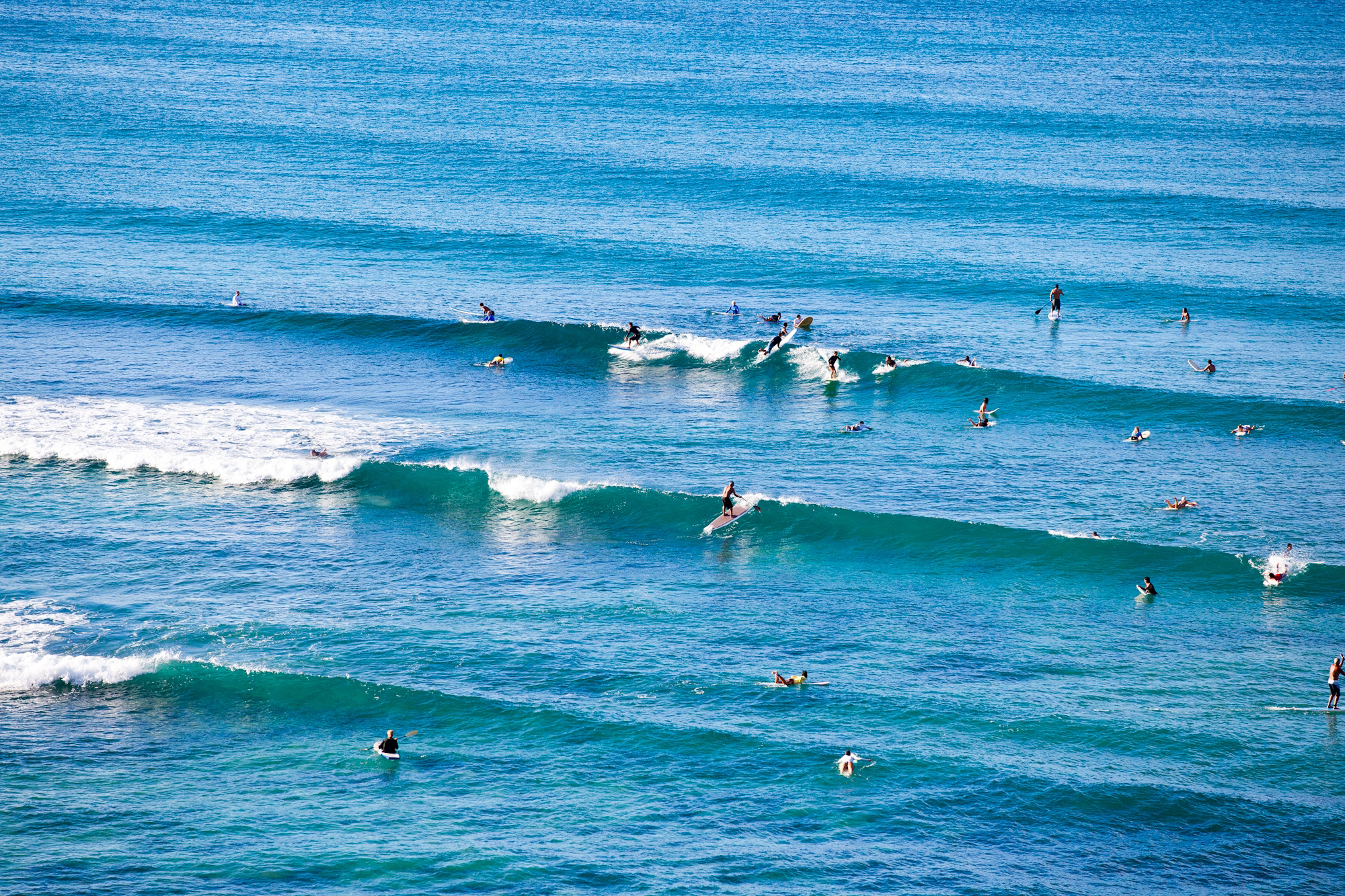 Surfer in Waikiki, Oahu