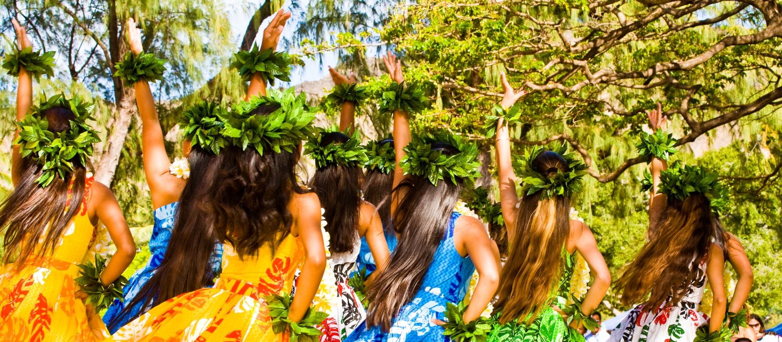 Hula tanzen am Lei day festival