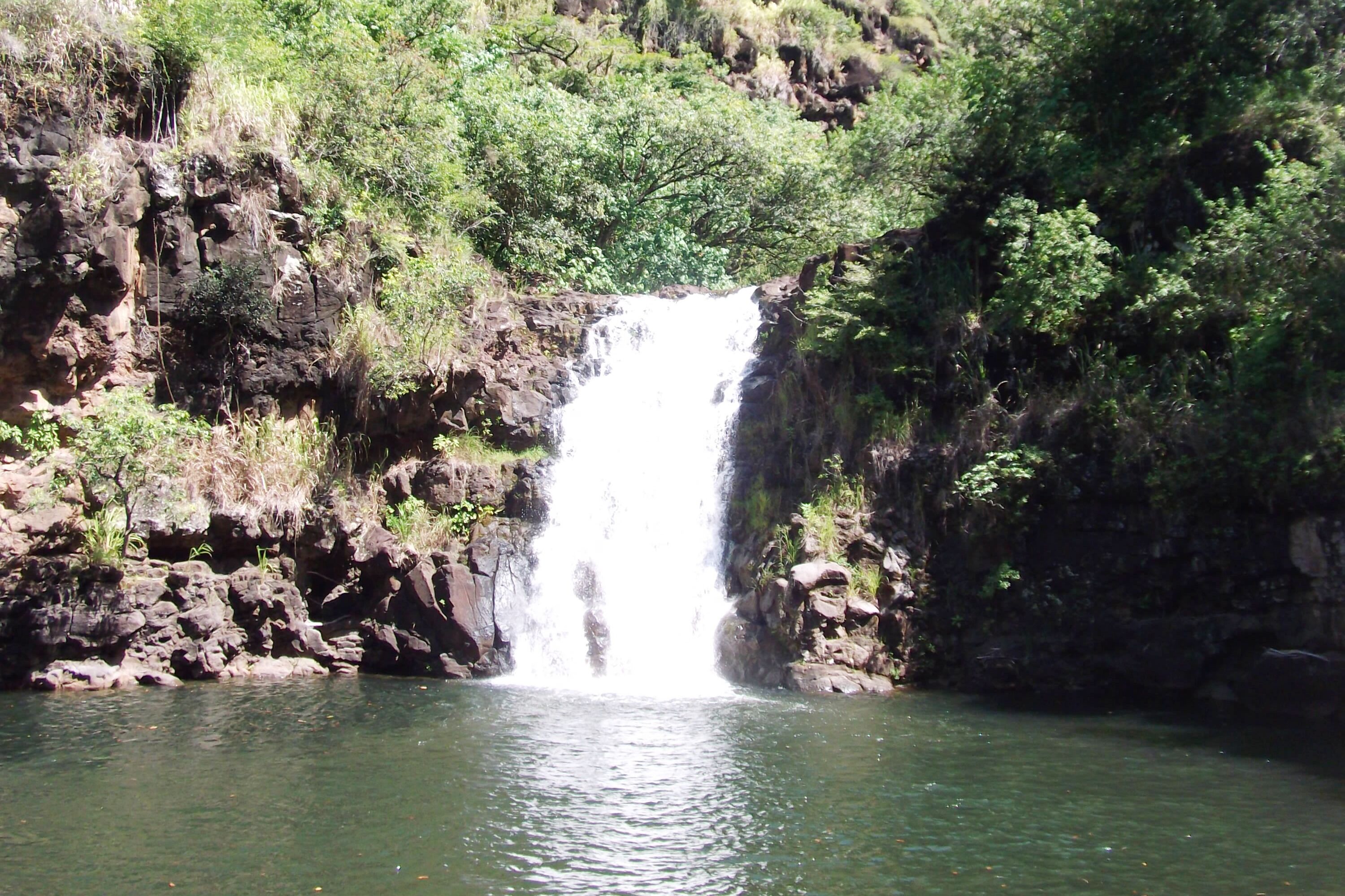 Wasserfall Waimea Valley