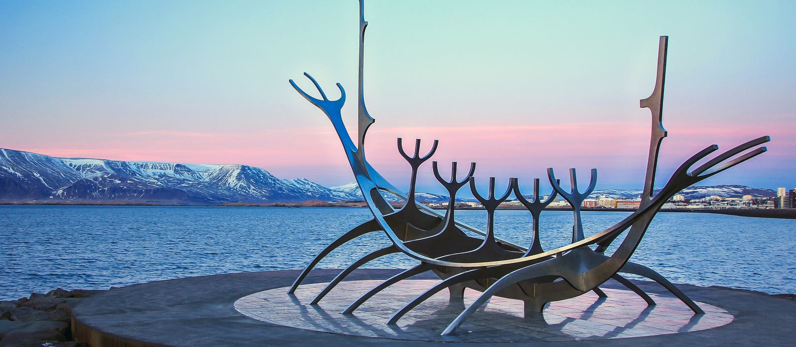 Skulptur der Sonnenfahrt in Reykjavik